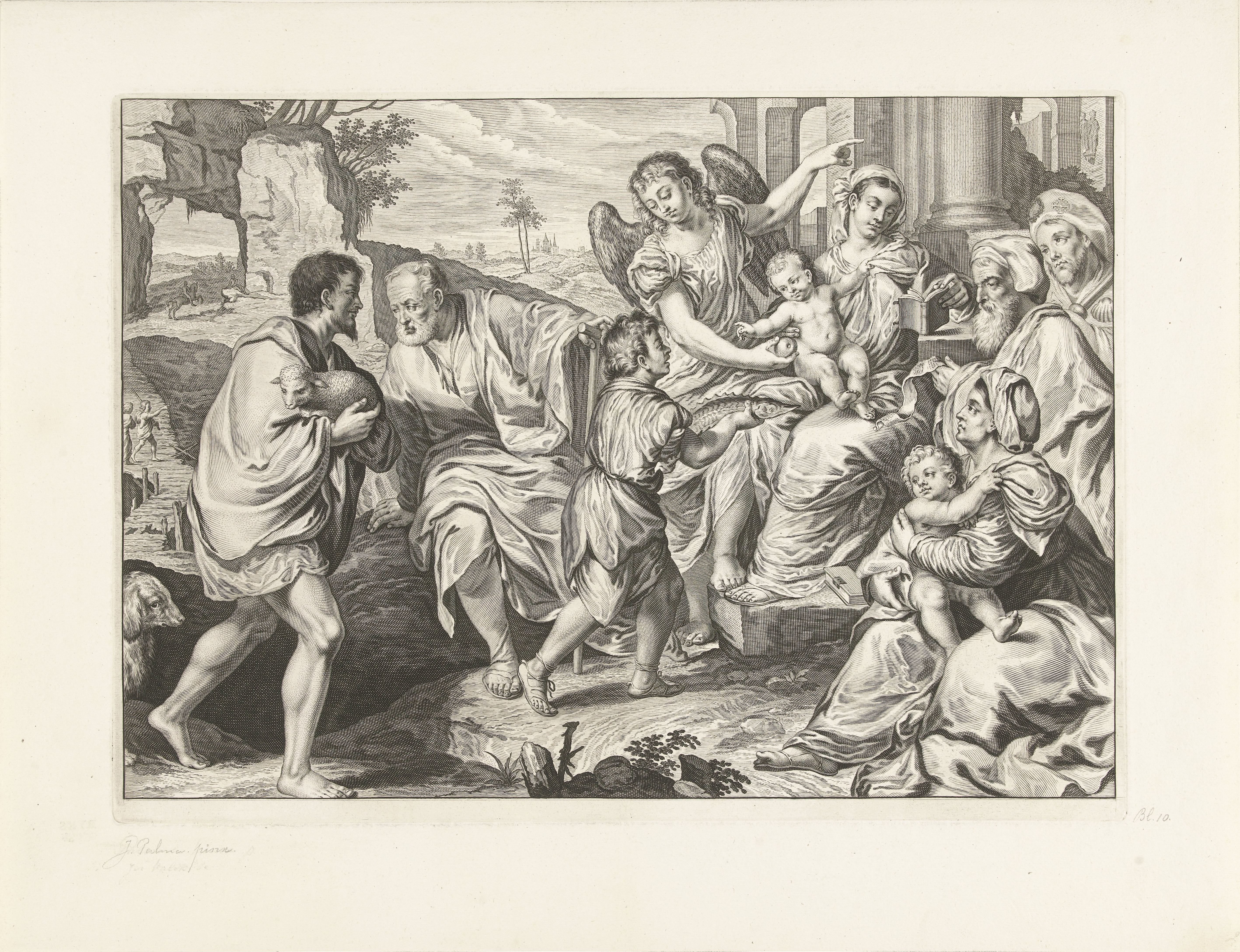 De heilige familie in gezelschap van anderen