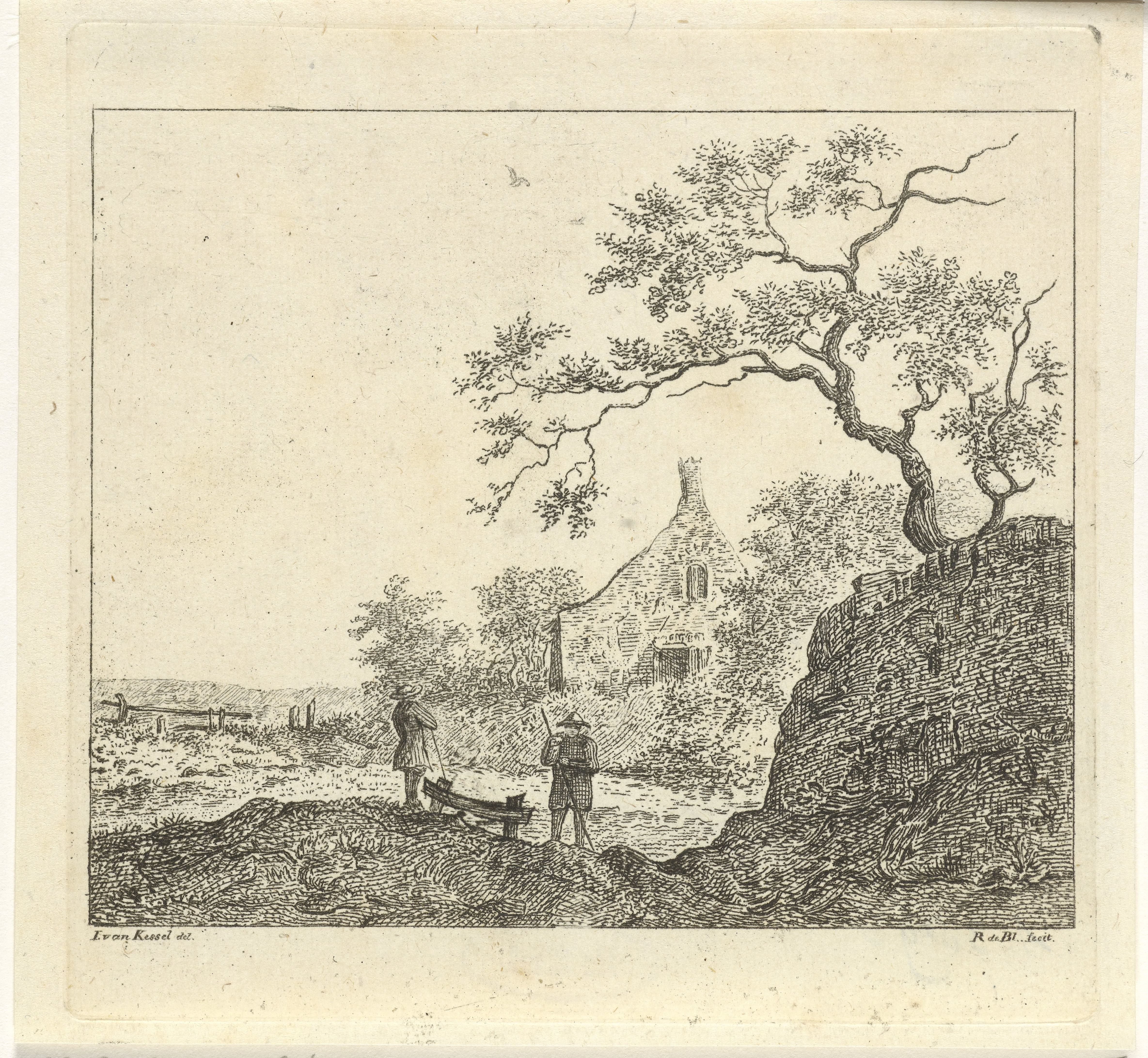 Landschap met figuren