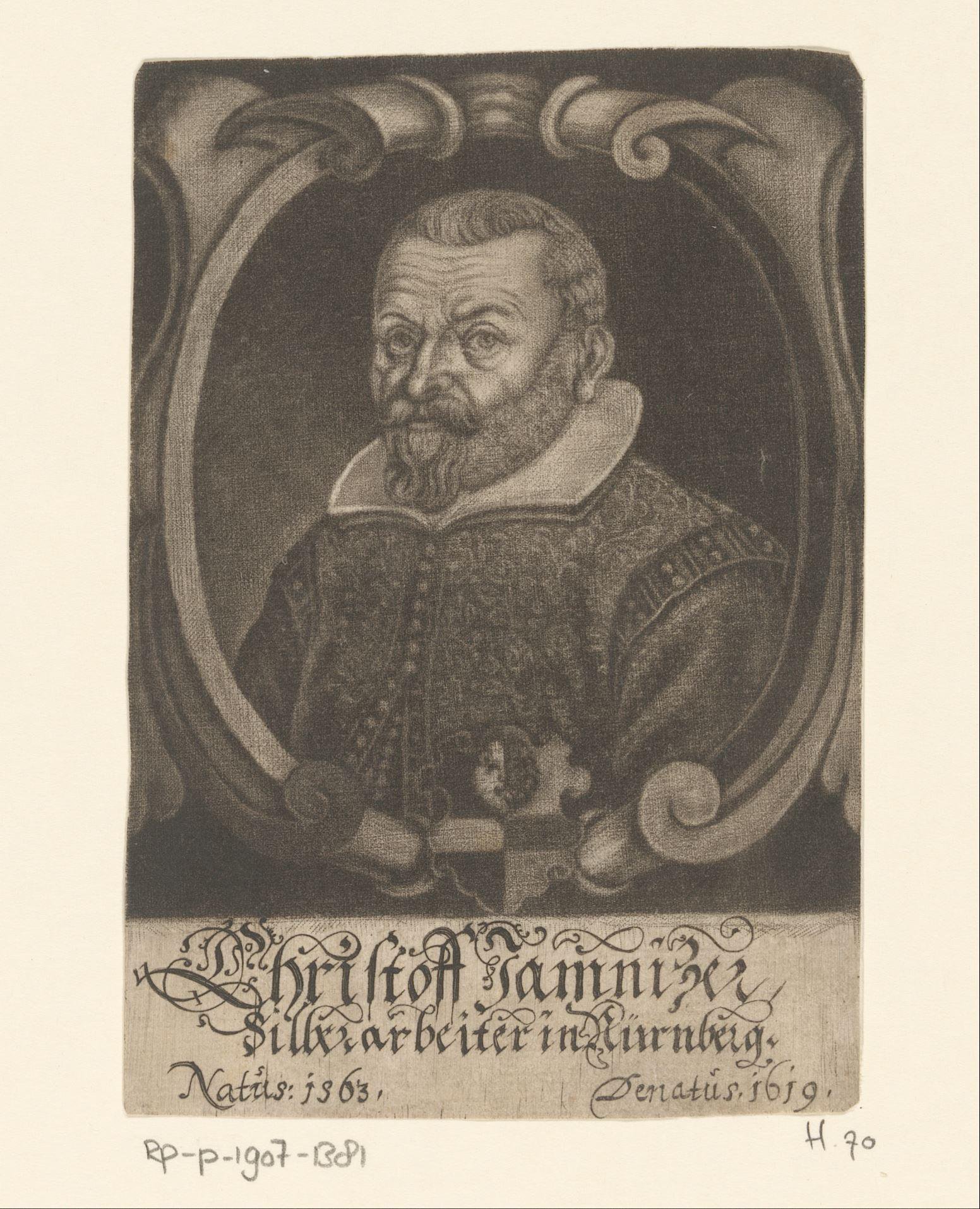 Portret van Christoph Jamnitzer