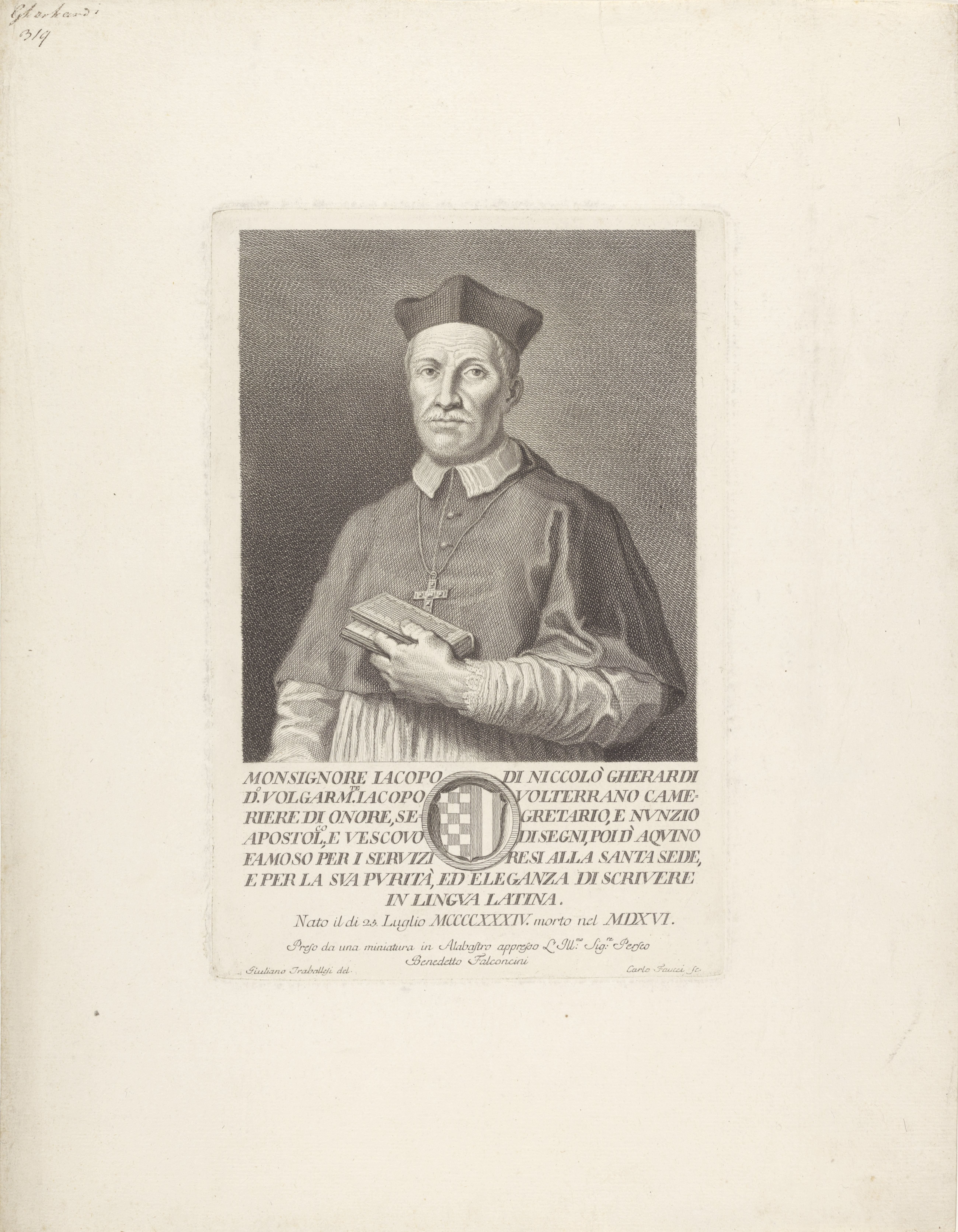 Portret van Jacopo Gherardi