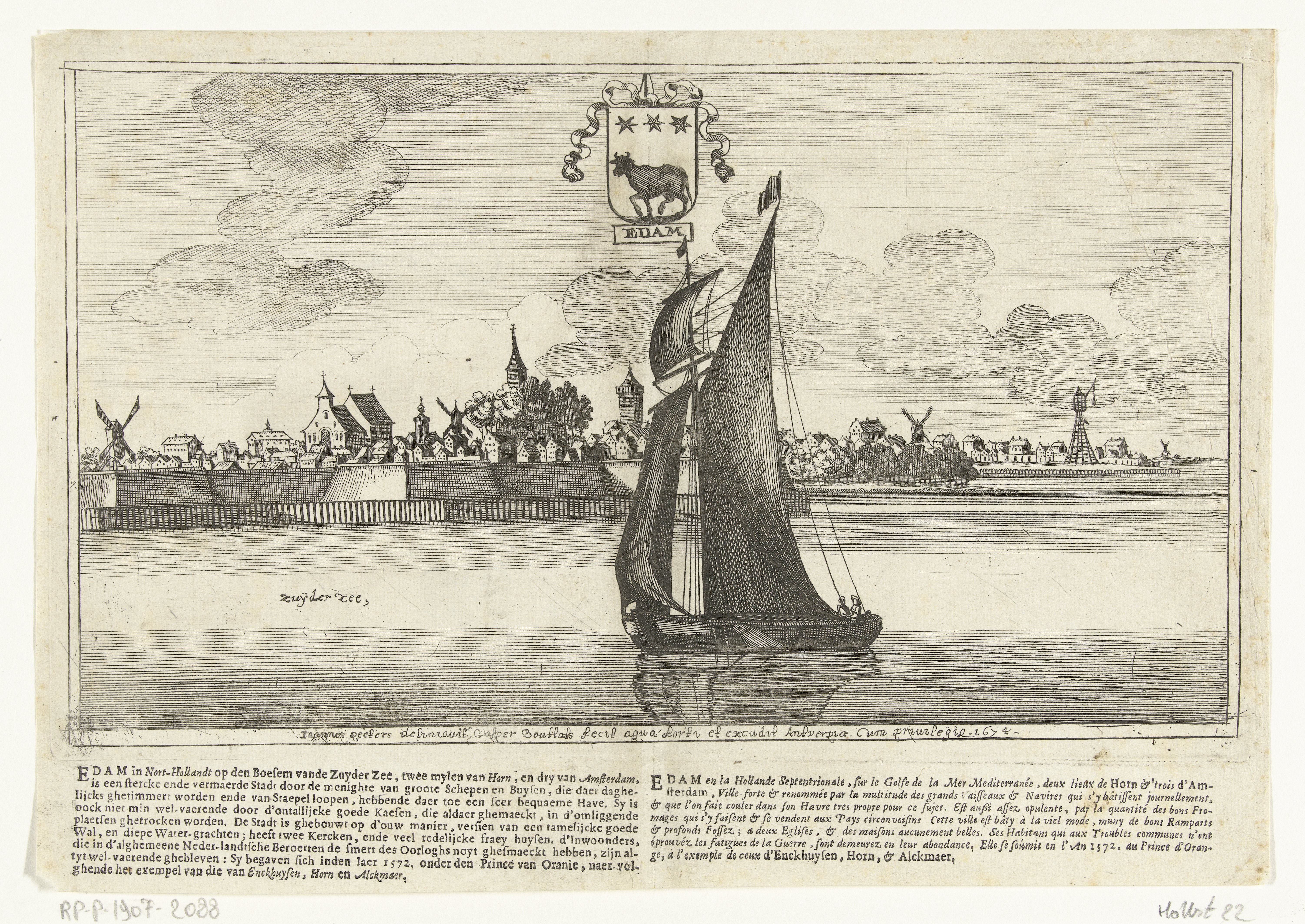 Gezicht op Edam