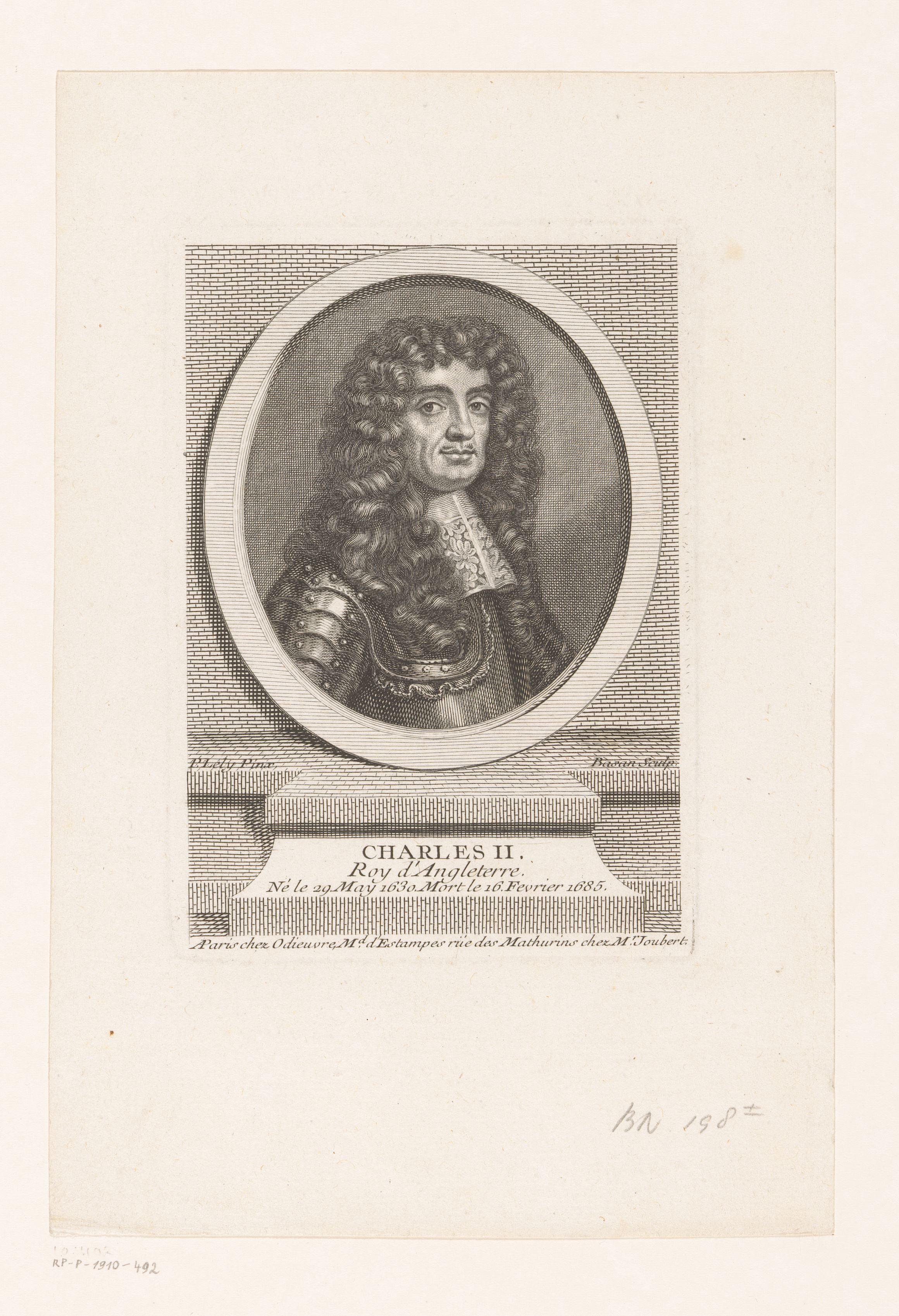 Portret van Karel II van Engeland
