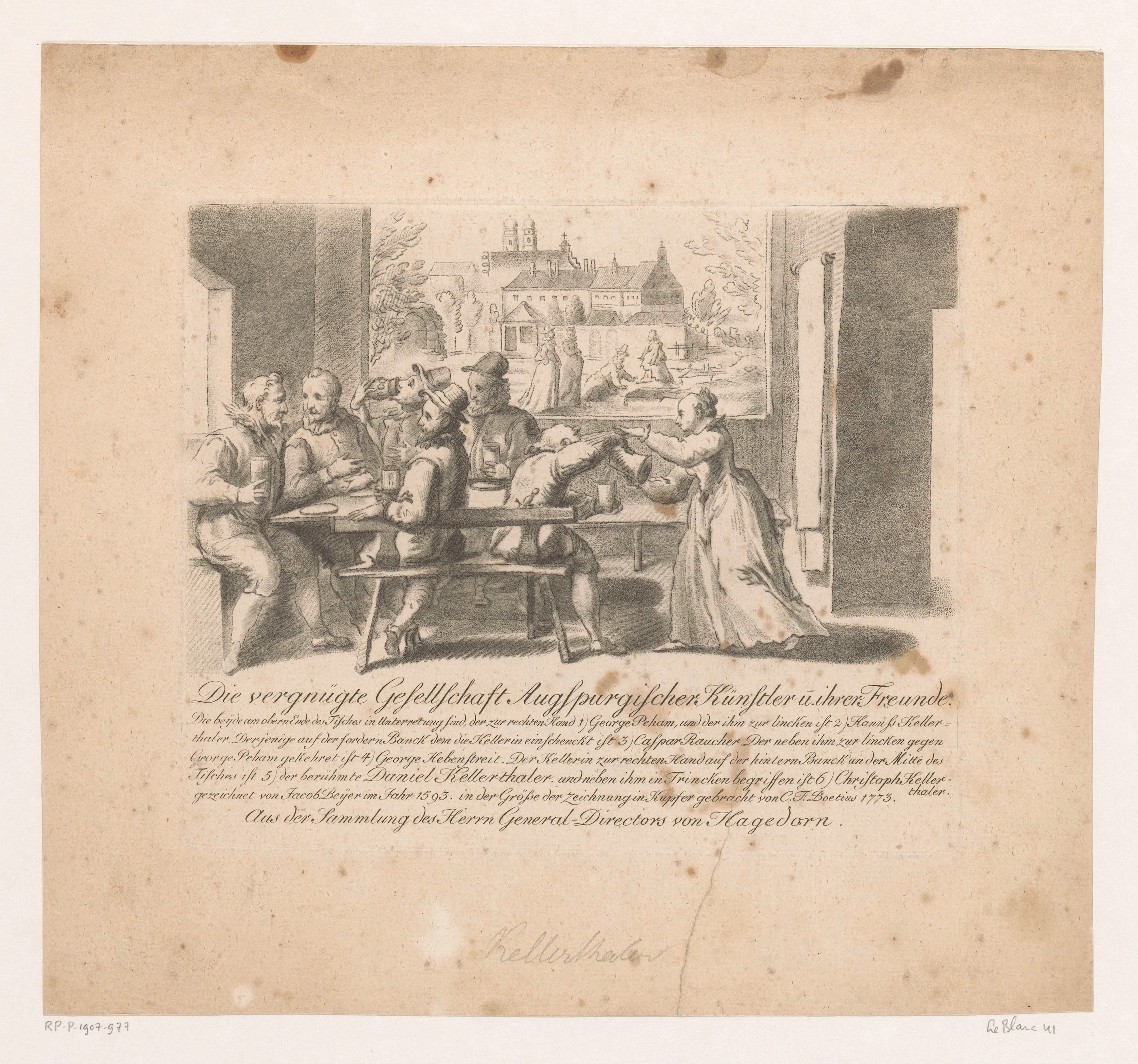 Gezelschap van Augsburgse kunstenaars, 1593