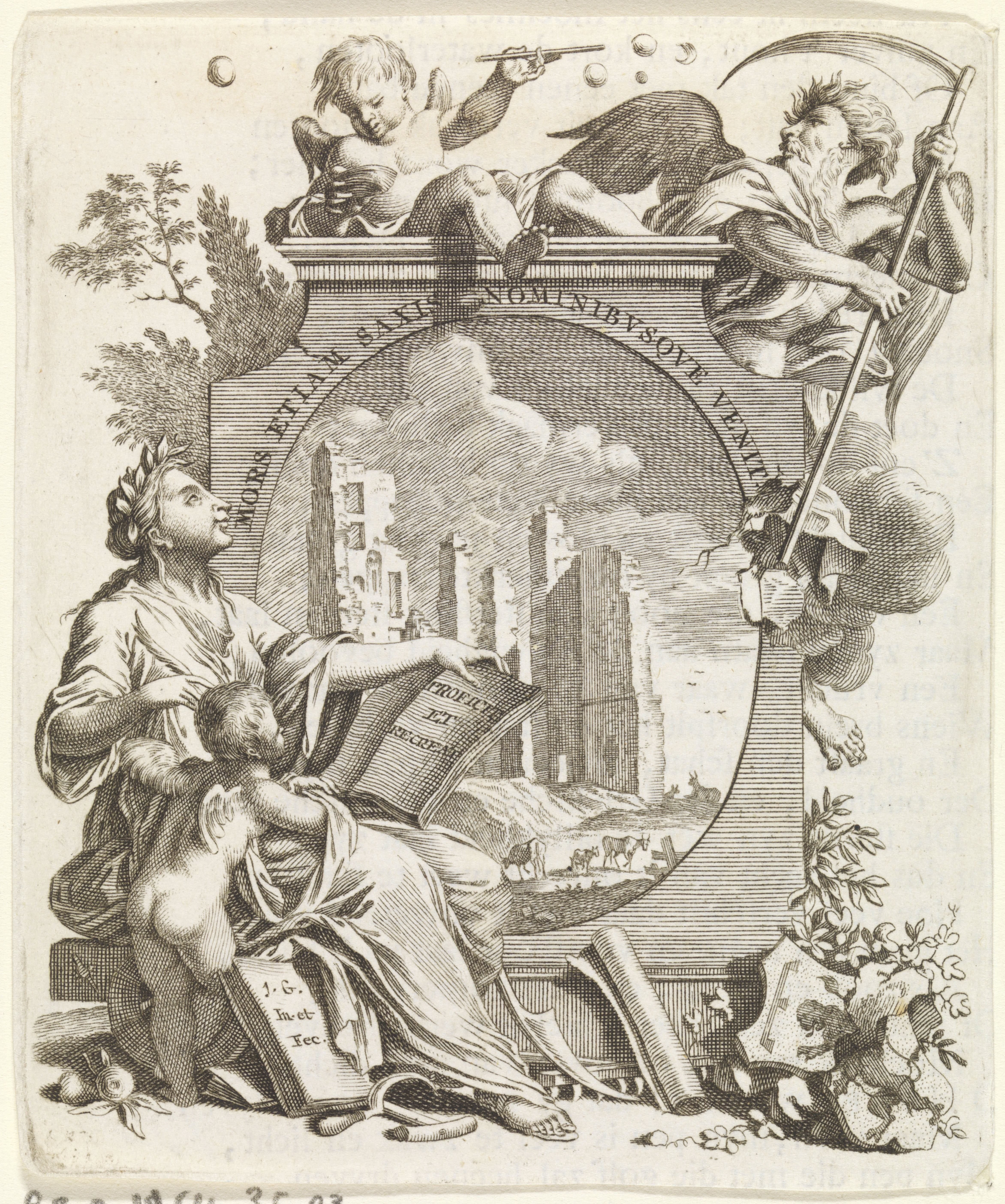 Embleem van een ruïne