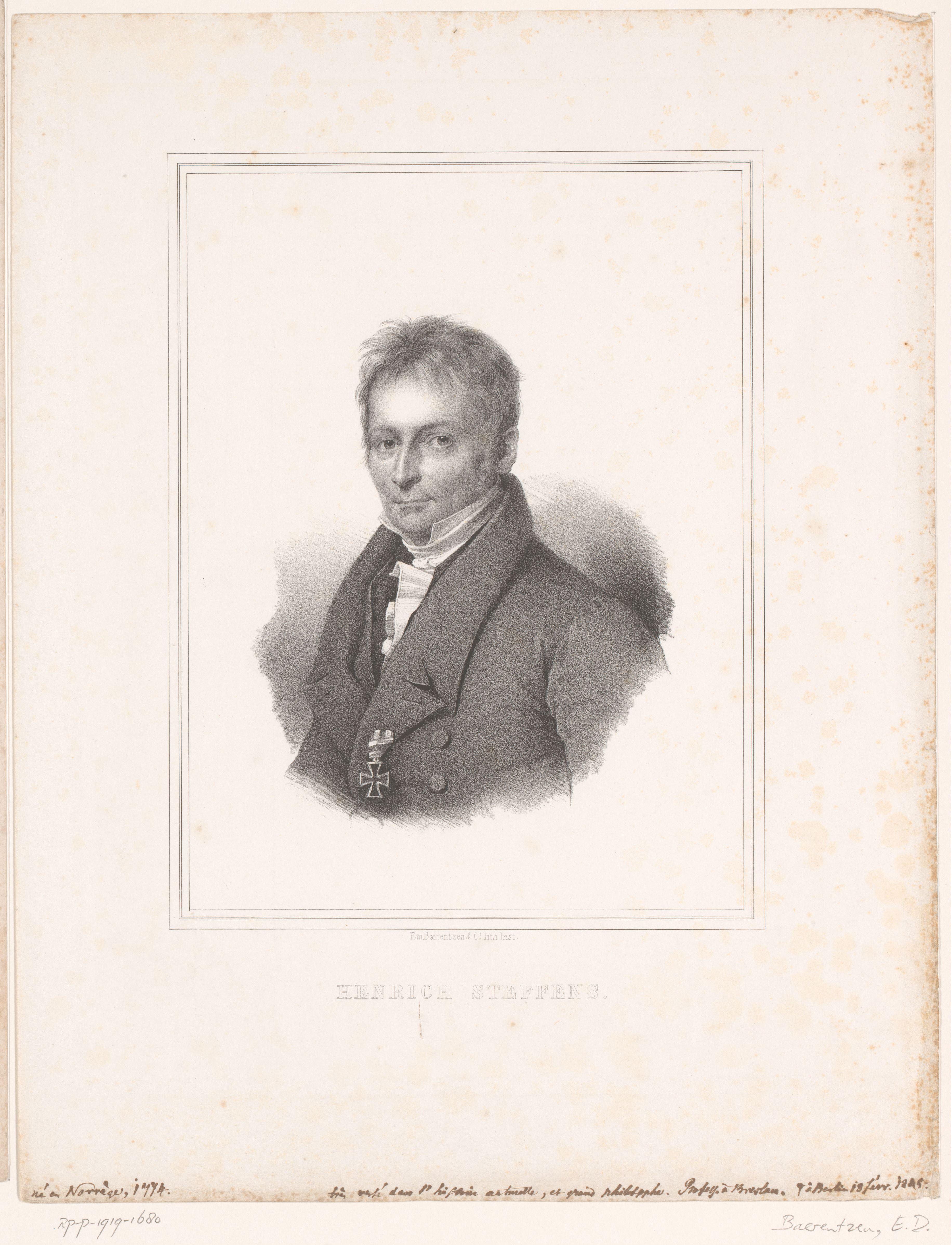 Portret van Henrich Steffens