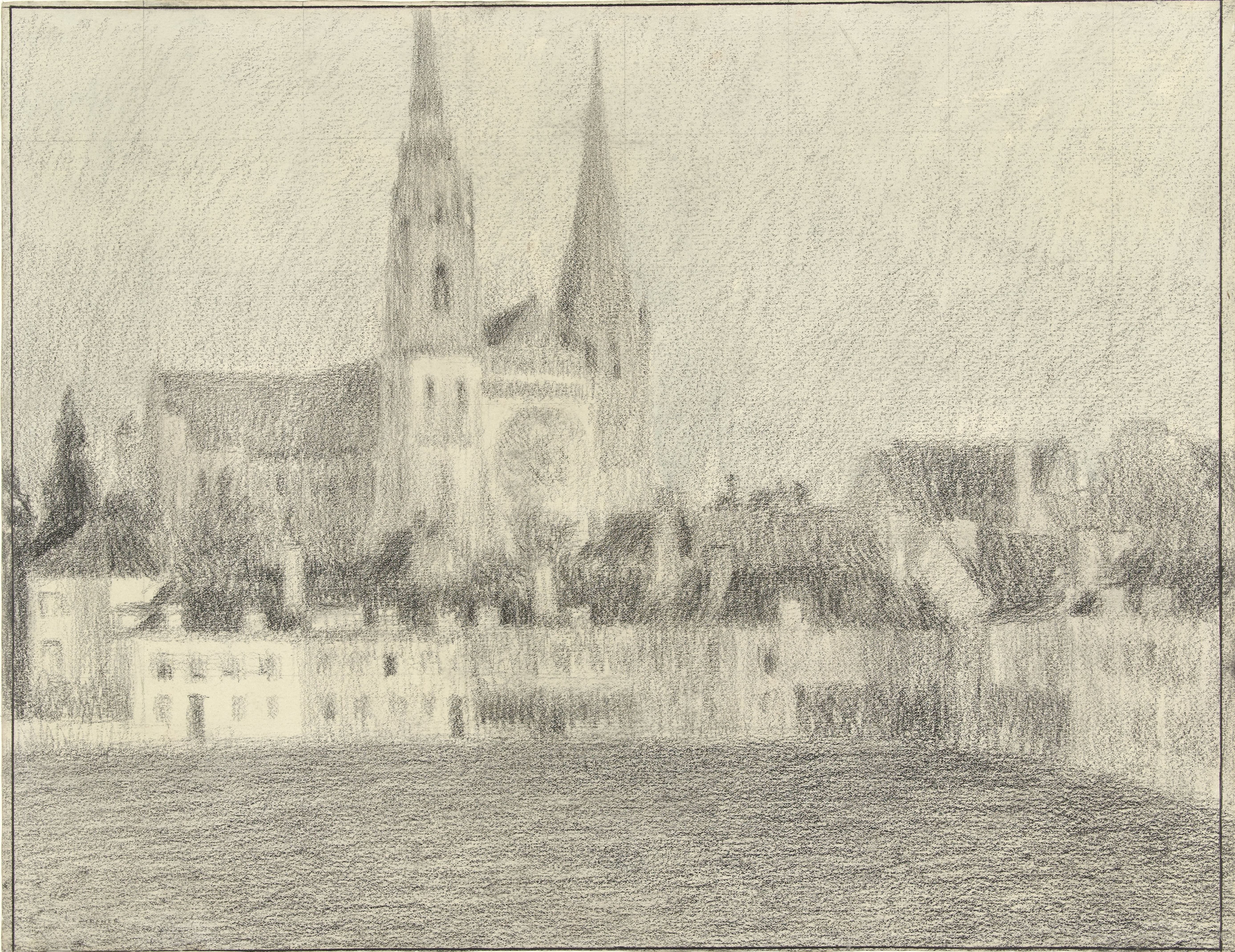 Gezicht op Chartres