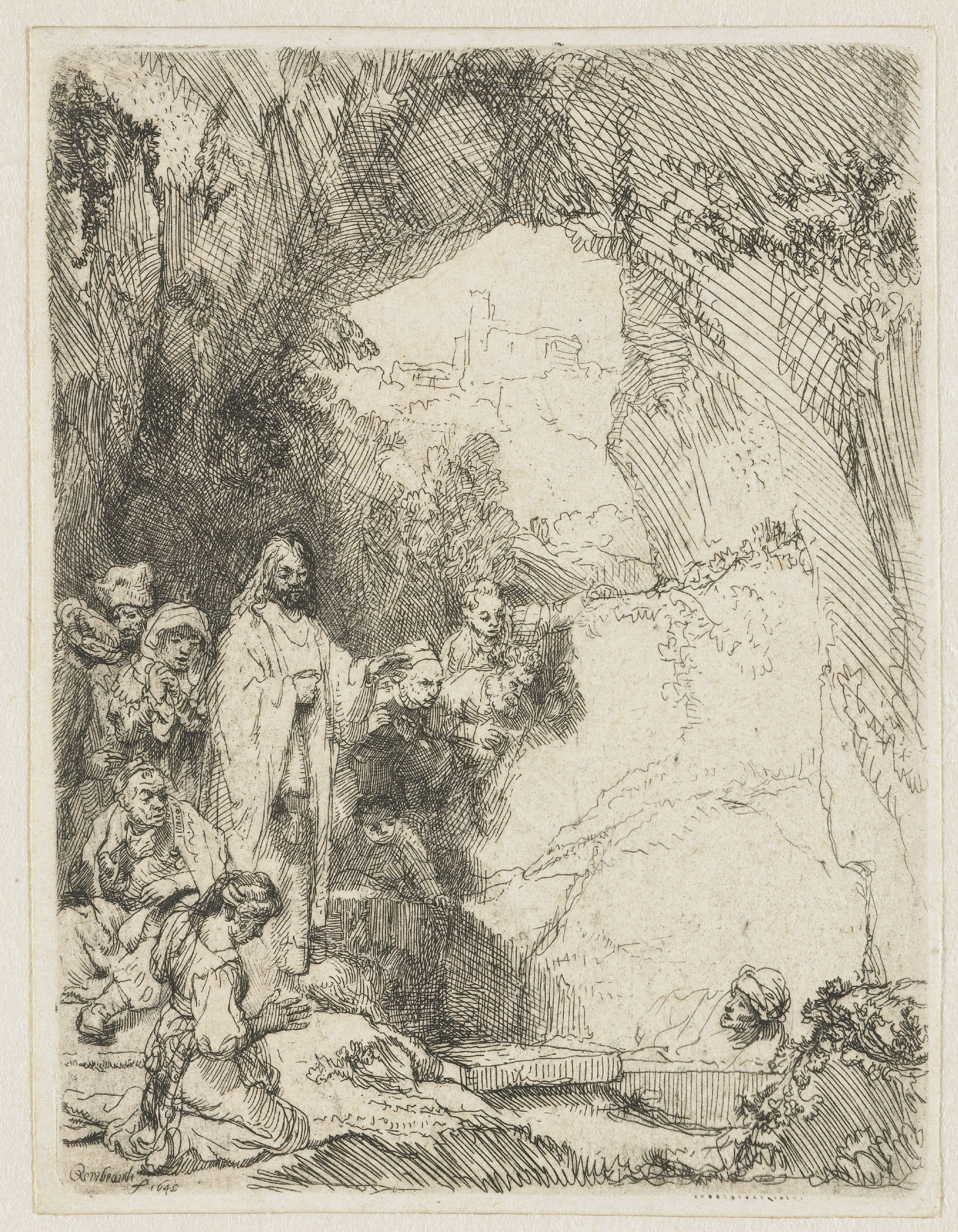 The raising of Lazarus: small plate