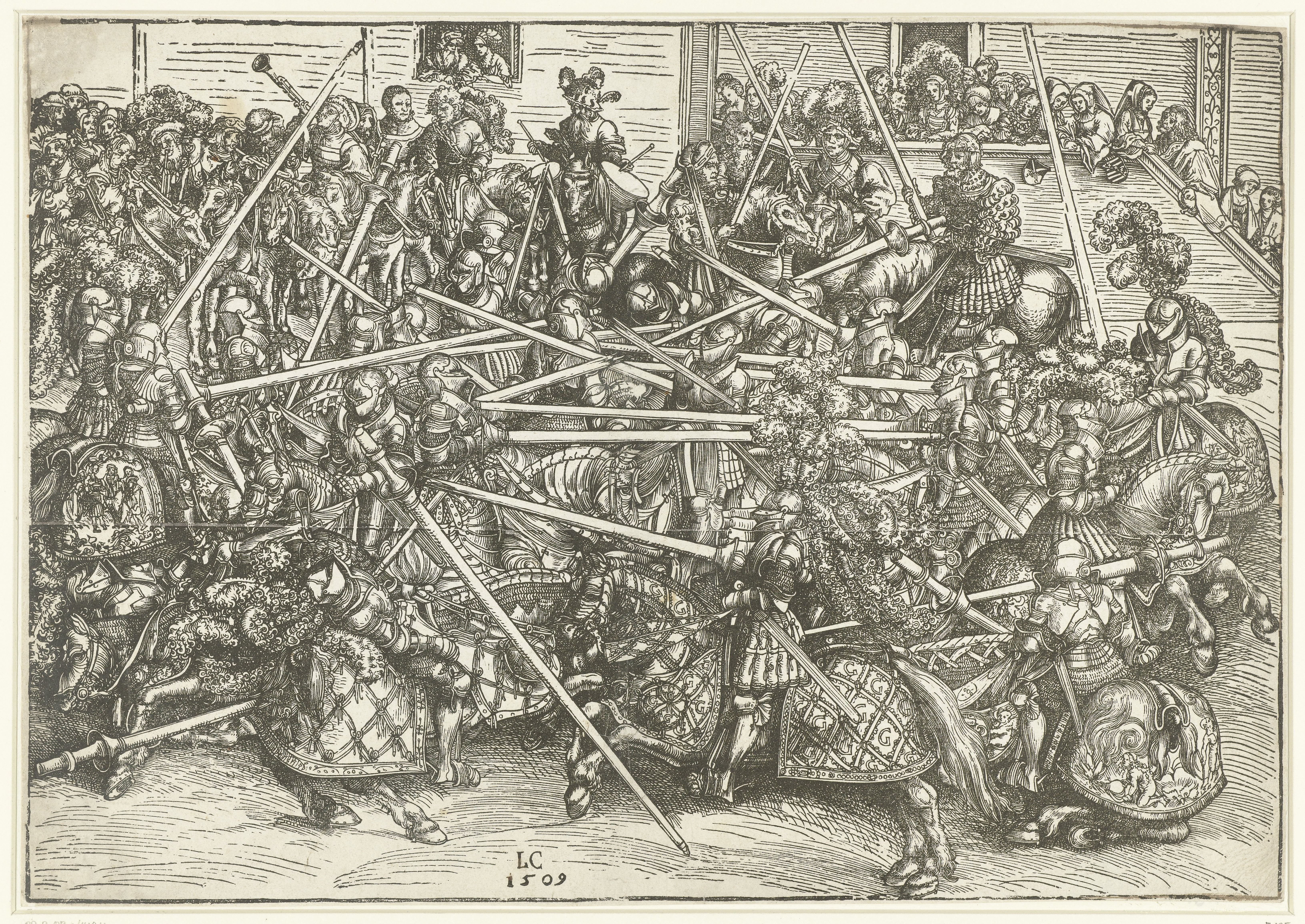 Toernooi in Wittenberg van het keurvorstelijk hof van Saksen