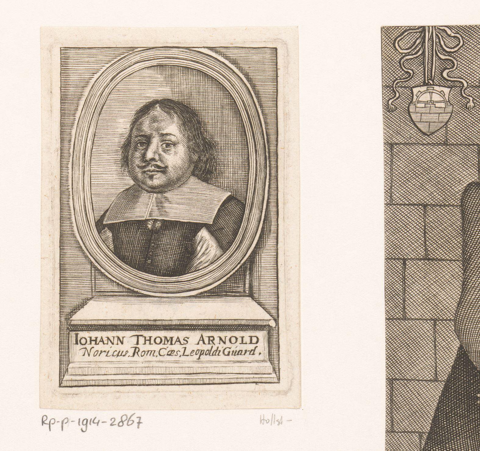Portret van Johann Thomas Arnold