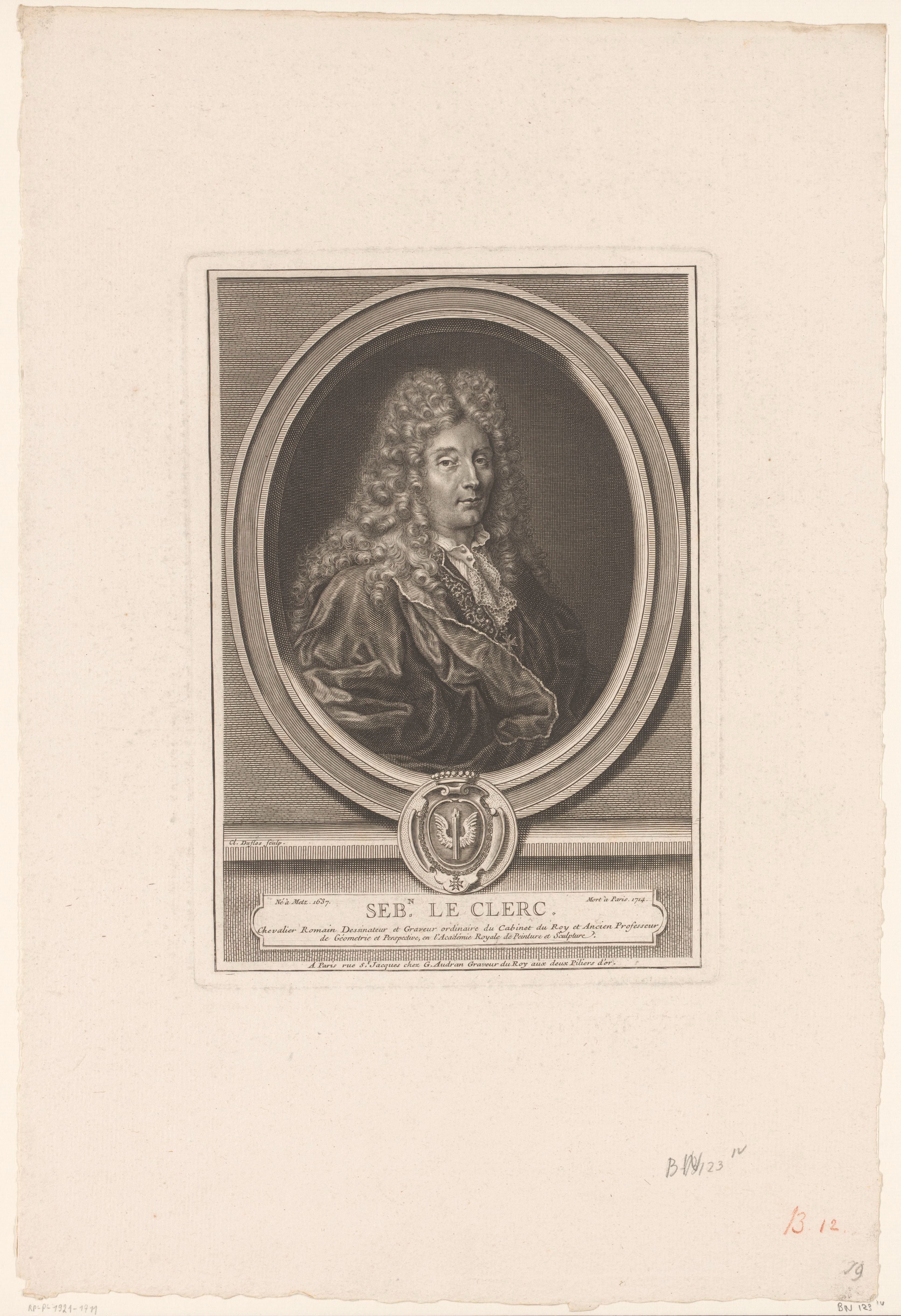 Portret van Sébastien Leclerc