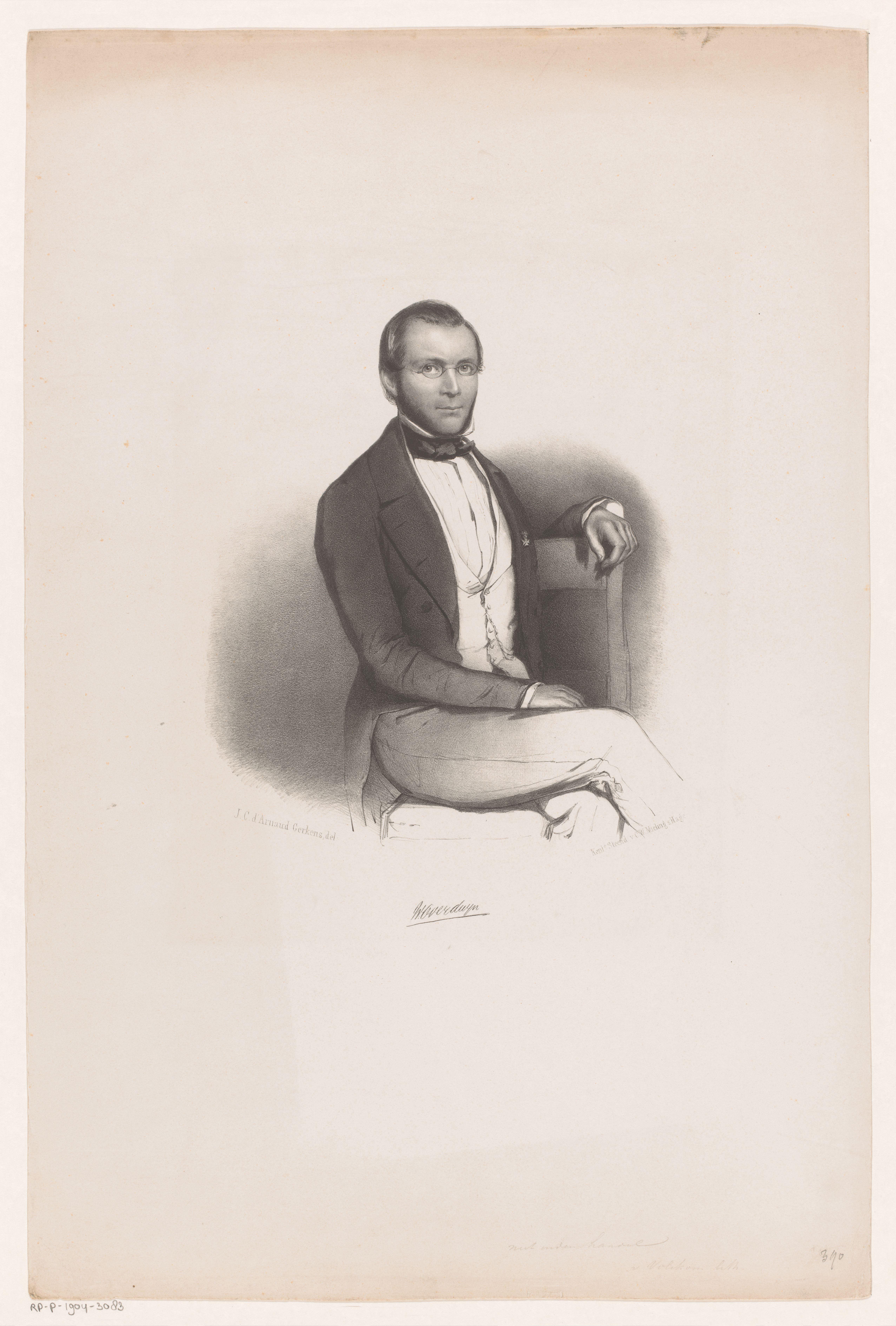 Portret van Willem Lodewijk Overduyn