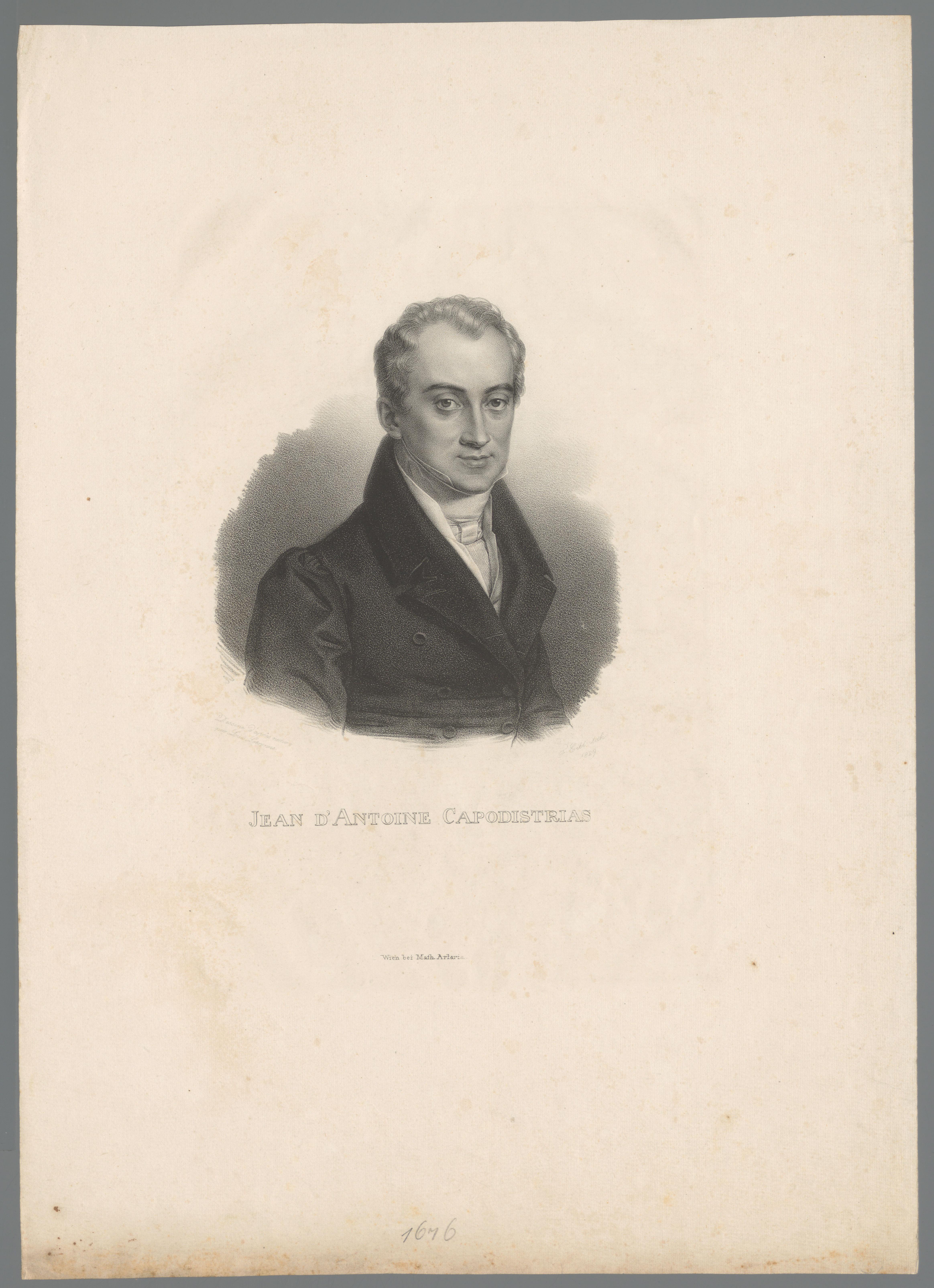 Portret van Ioannis Kapodistrias