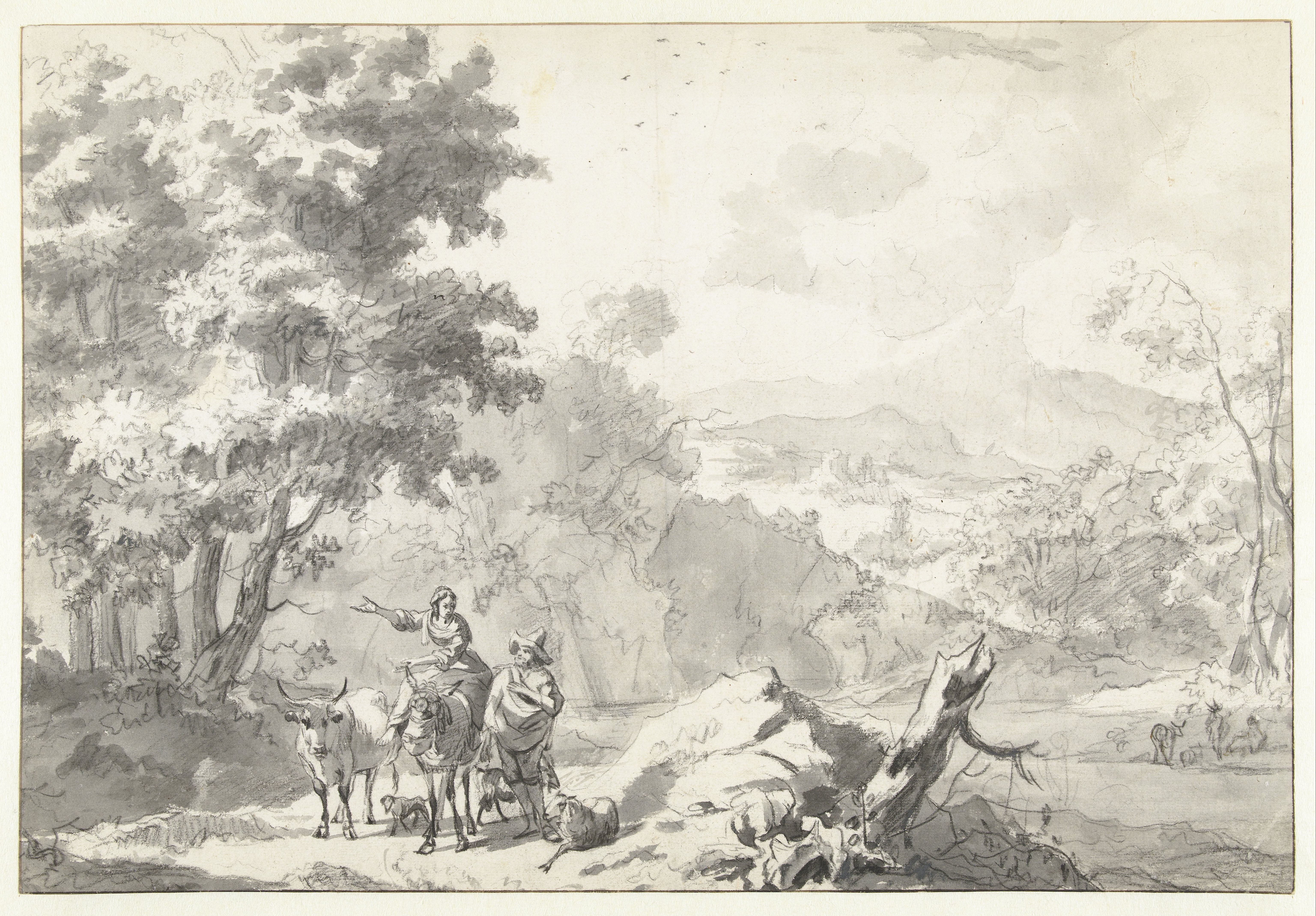 Italianate Landscape with Herders and their Flock
