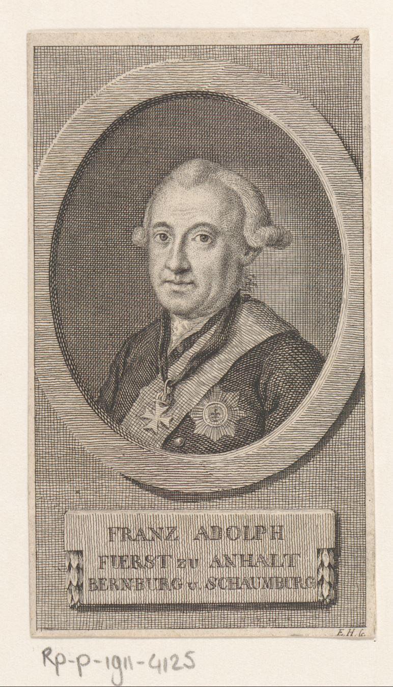 Portret van Franz Adolph zu Anhalt-Bernburg-Schaumburg