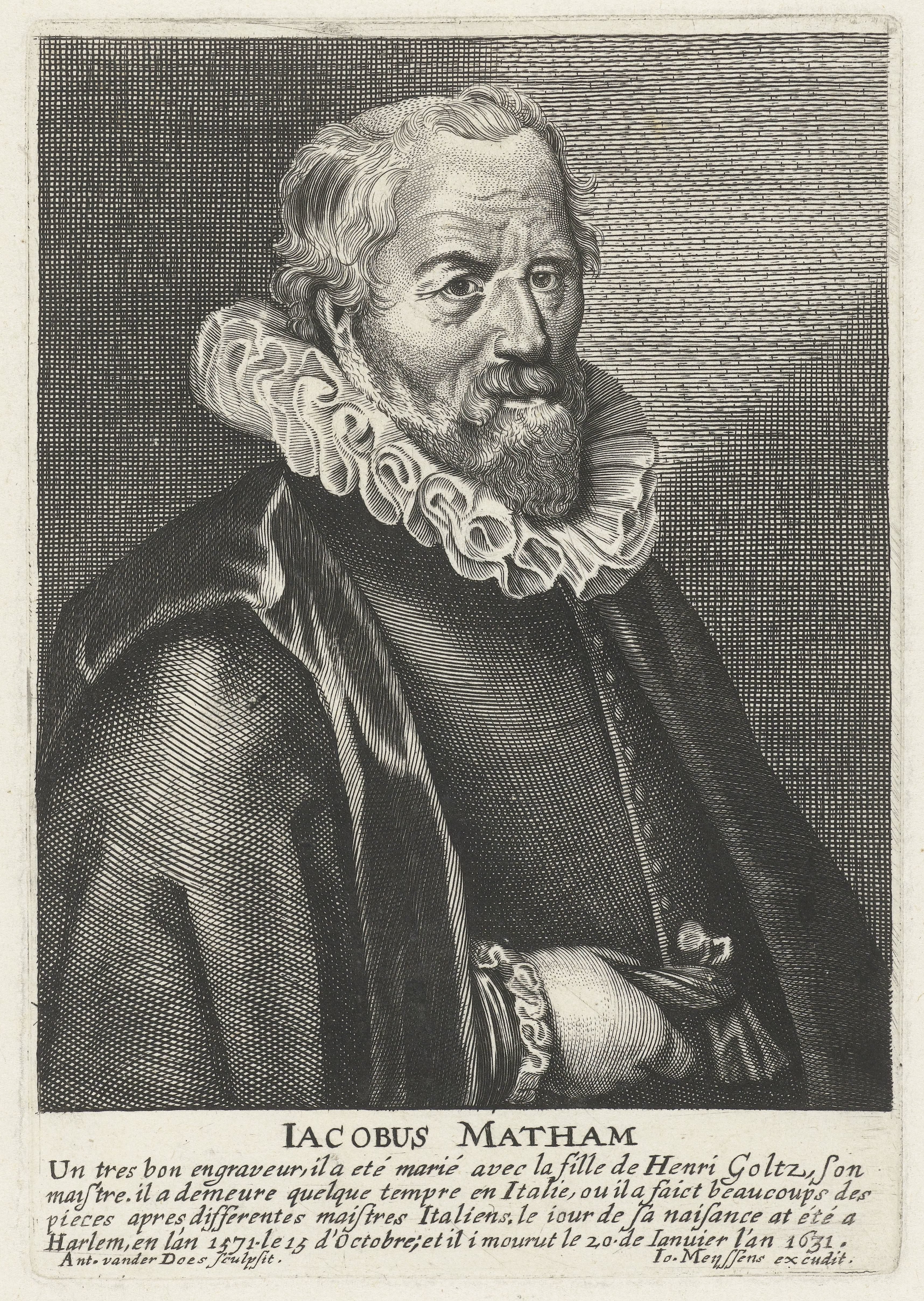 Portret  van Jacob Matham