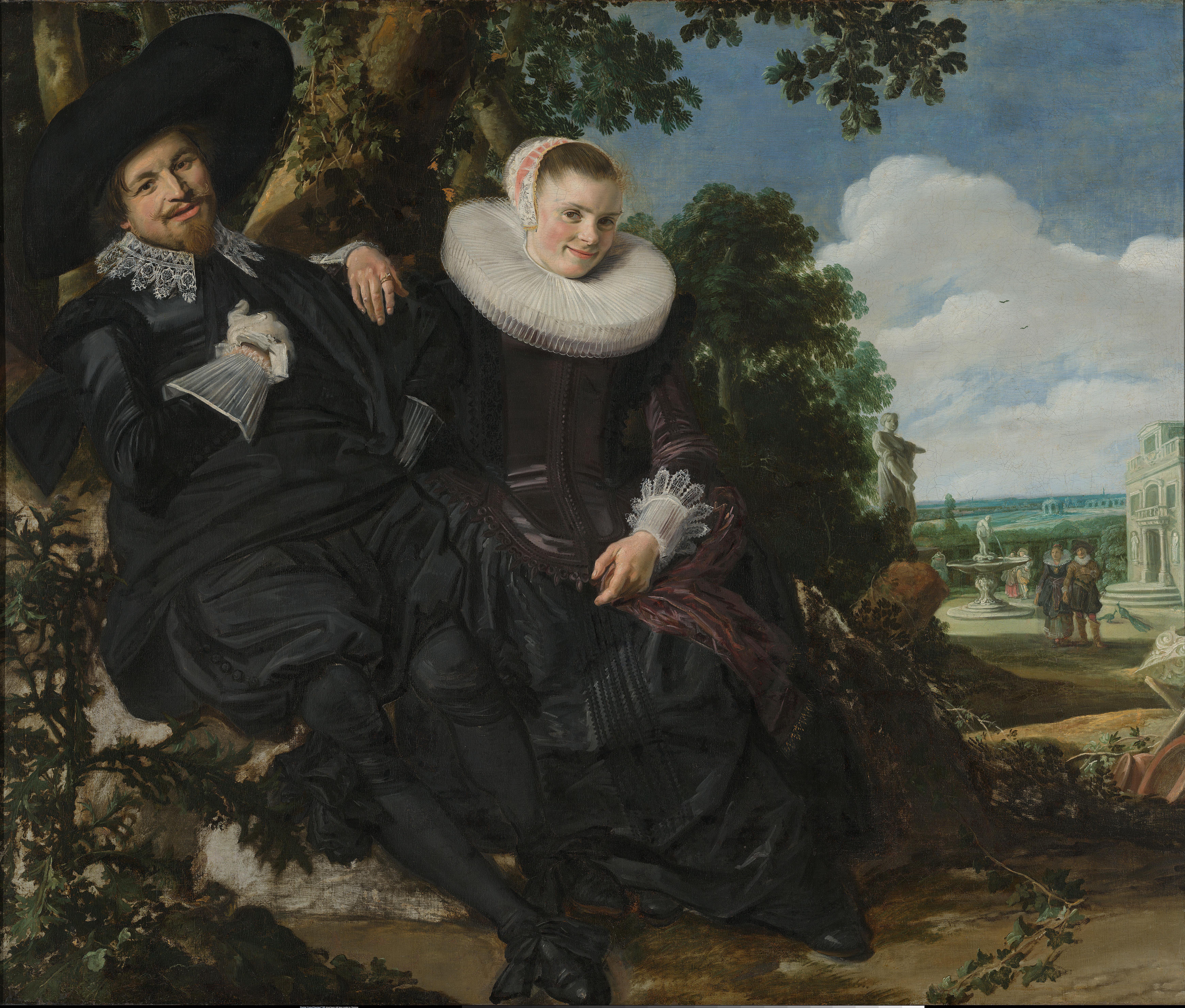 Portrait of a Married Couple, Likely Isaac Abrahamsz Massa and Beatrix van der Laen