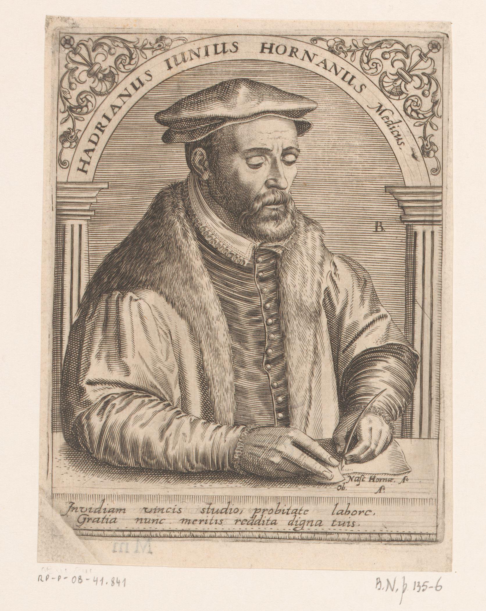 Portret van Hadrianus Junius