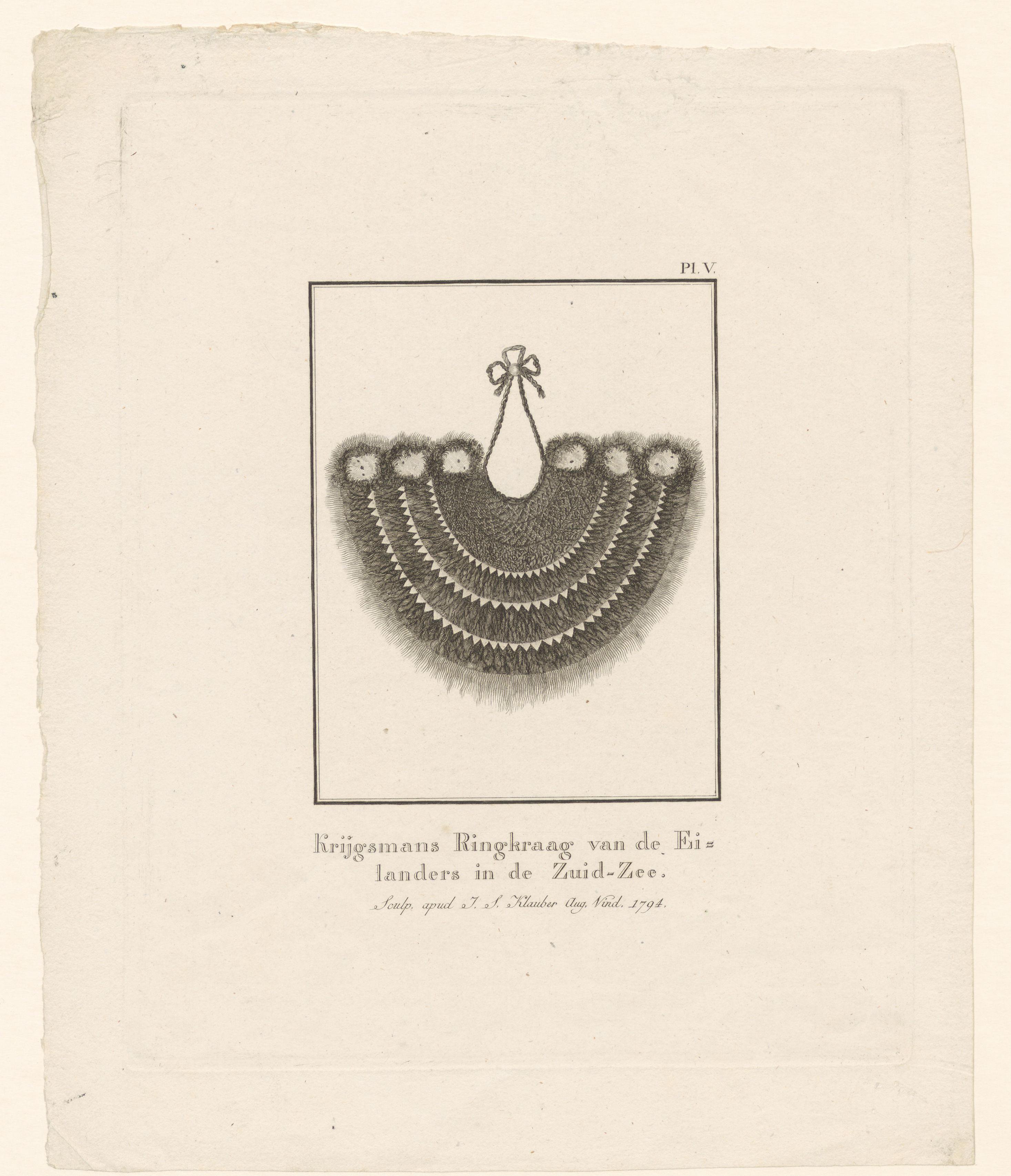 Kraag van de leider van de bewoners van de eilanden in de Grote Oceaan