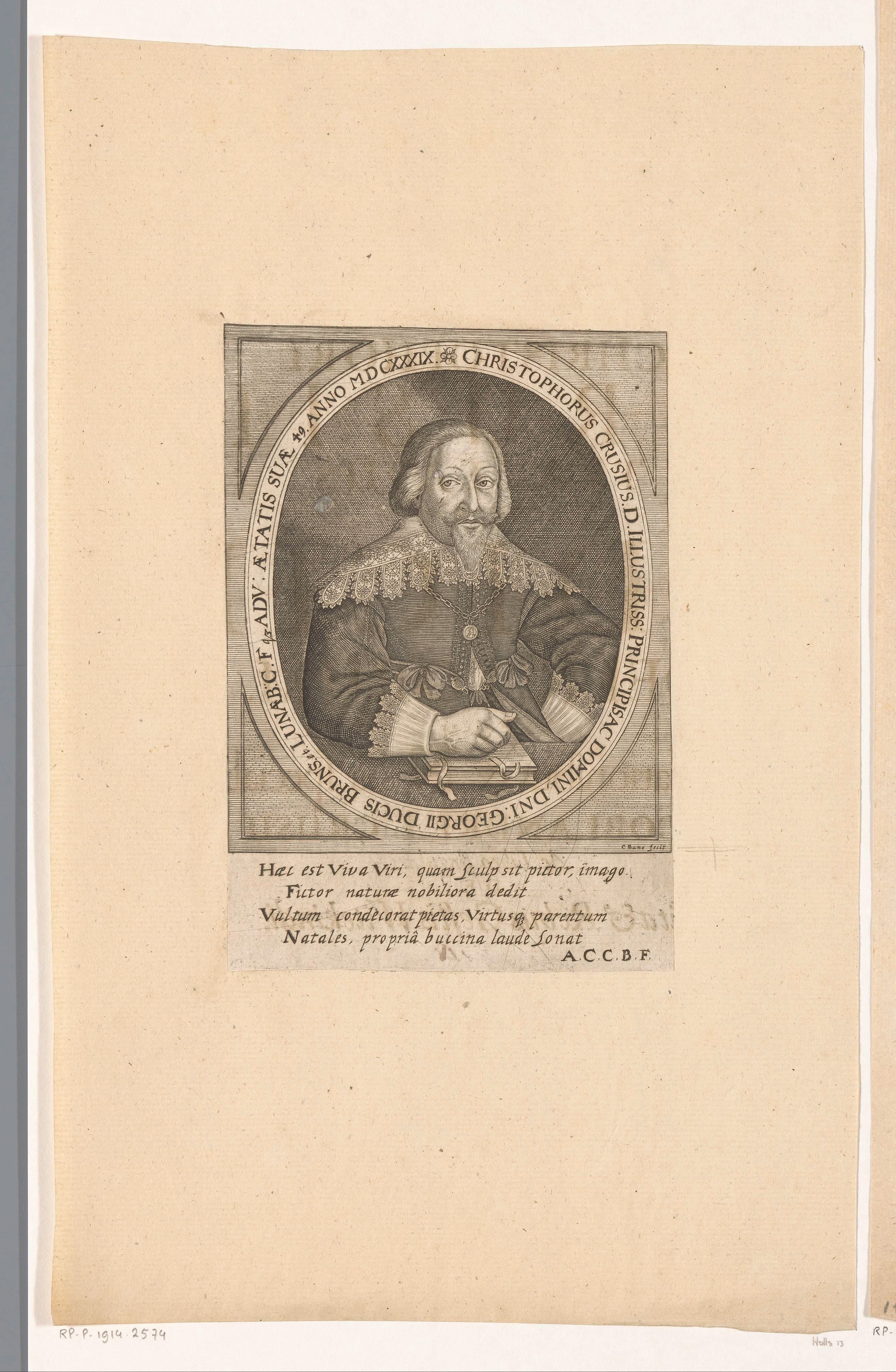 Portret van Christoph Crusius