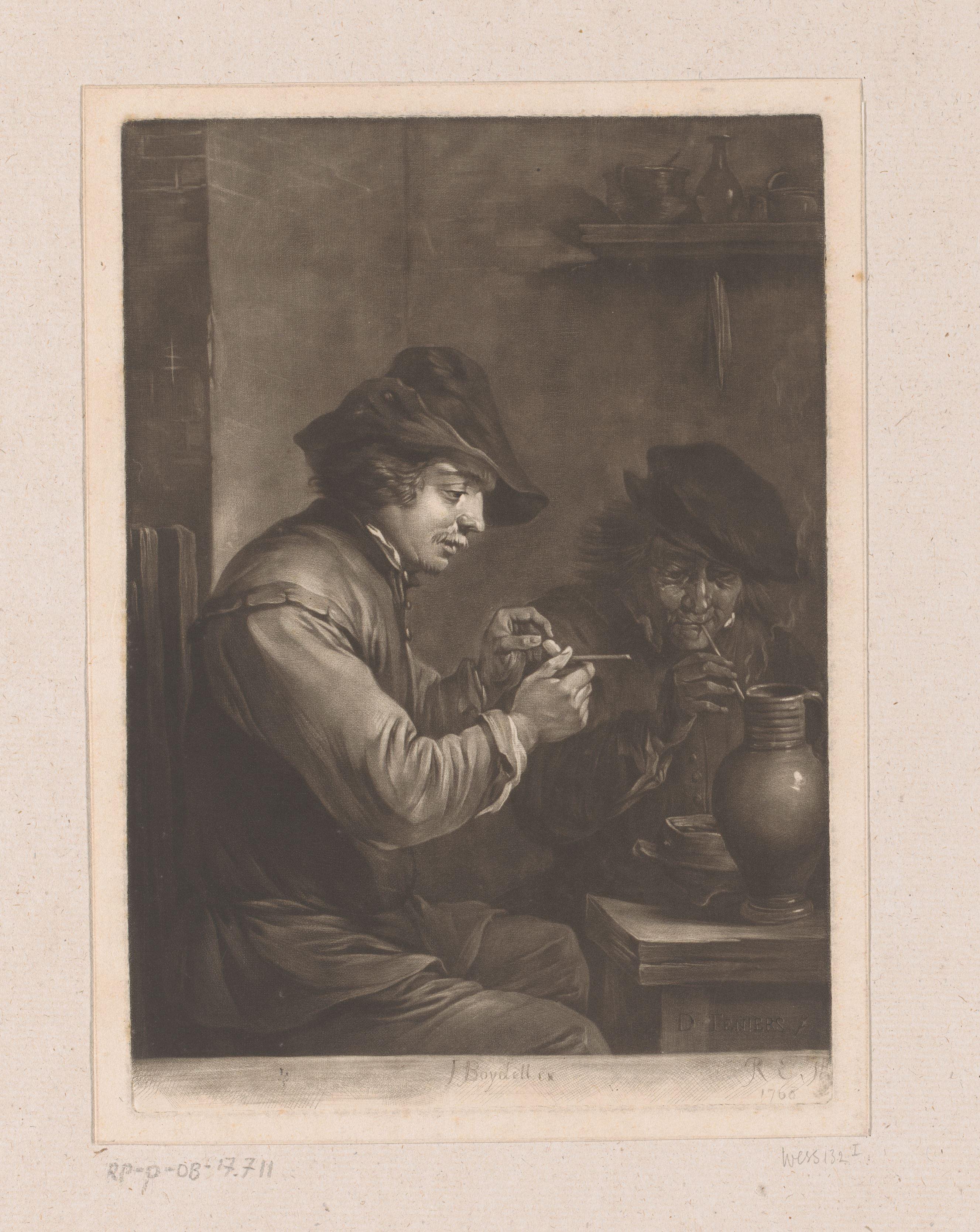 Twee rokende mannen