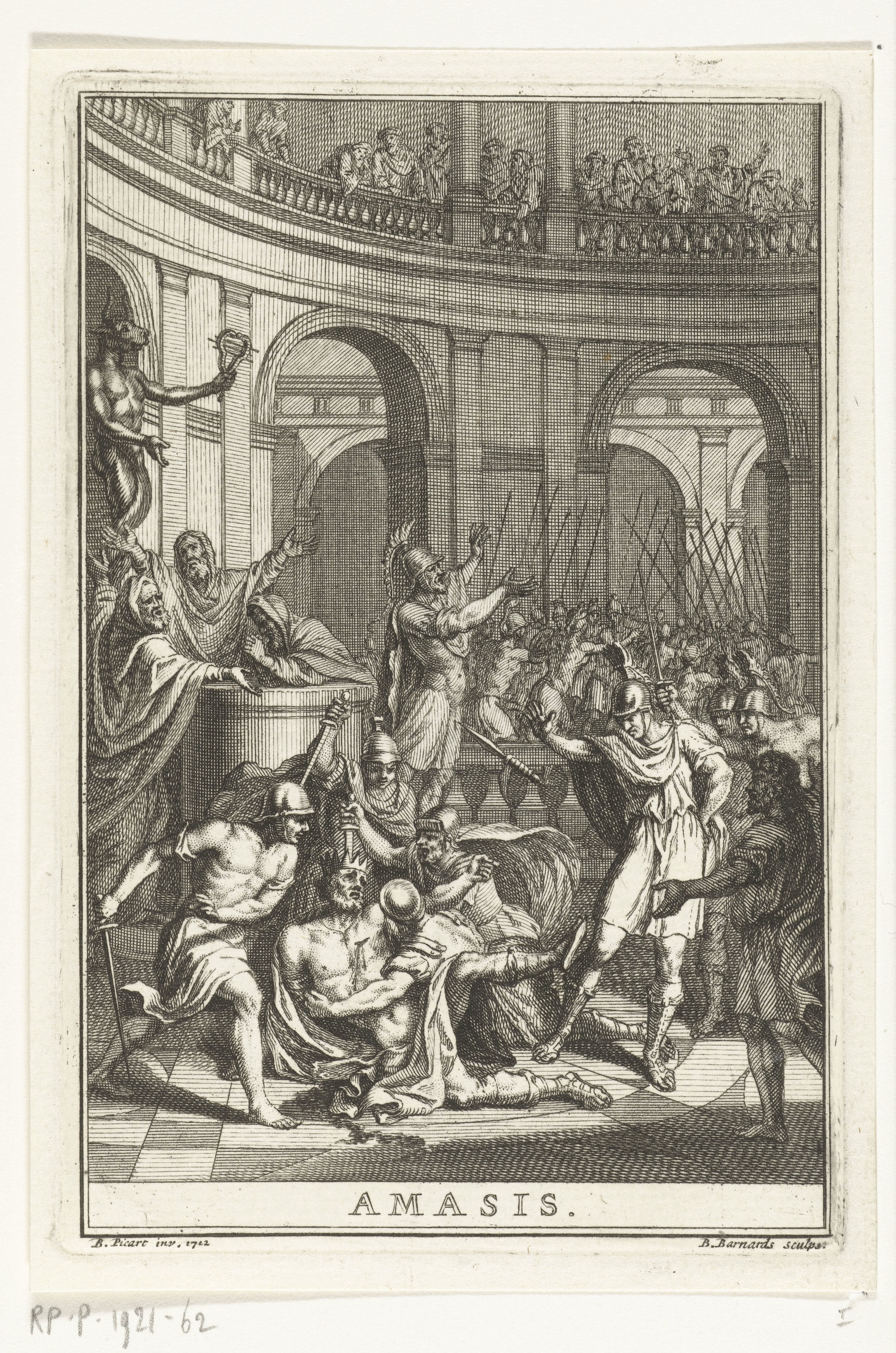 Titelpagina voor François Joseph de Lagrange Chancel "Amasis, tragedie"