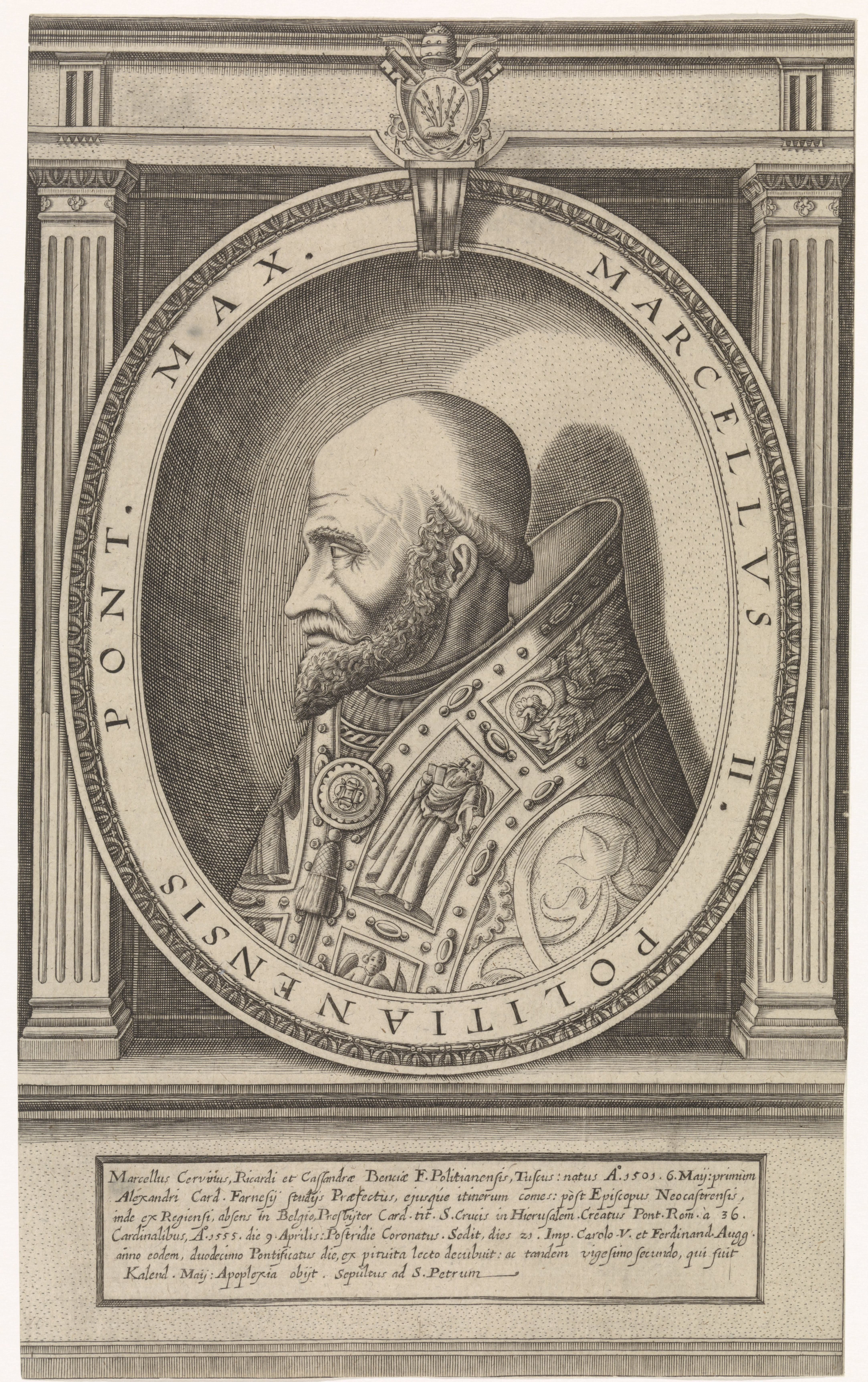 Portret van paus Marcellus II