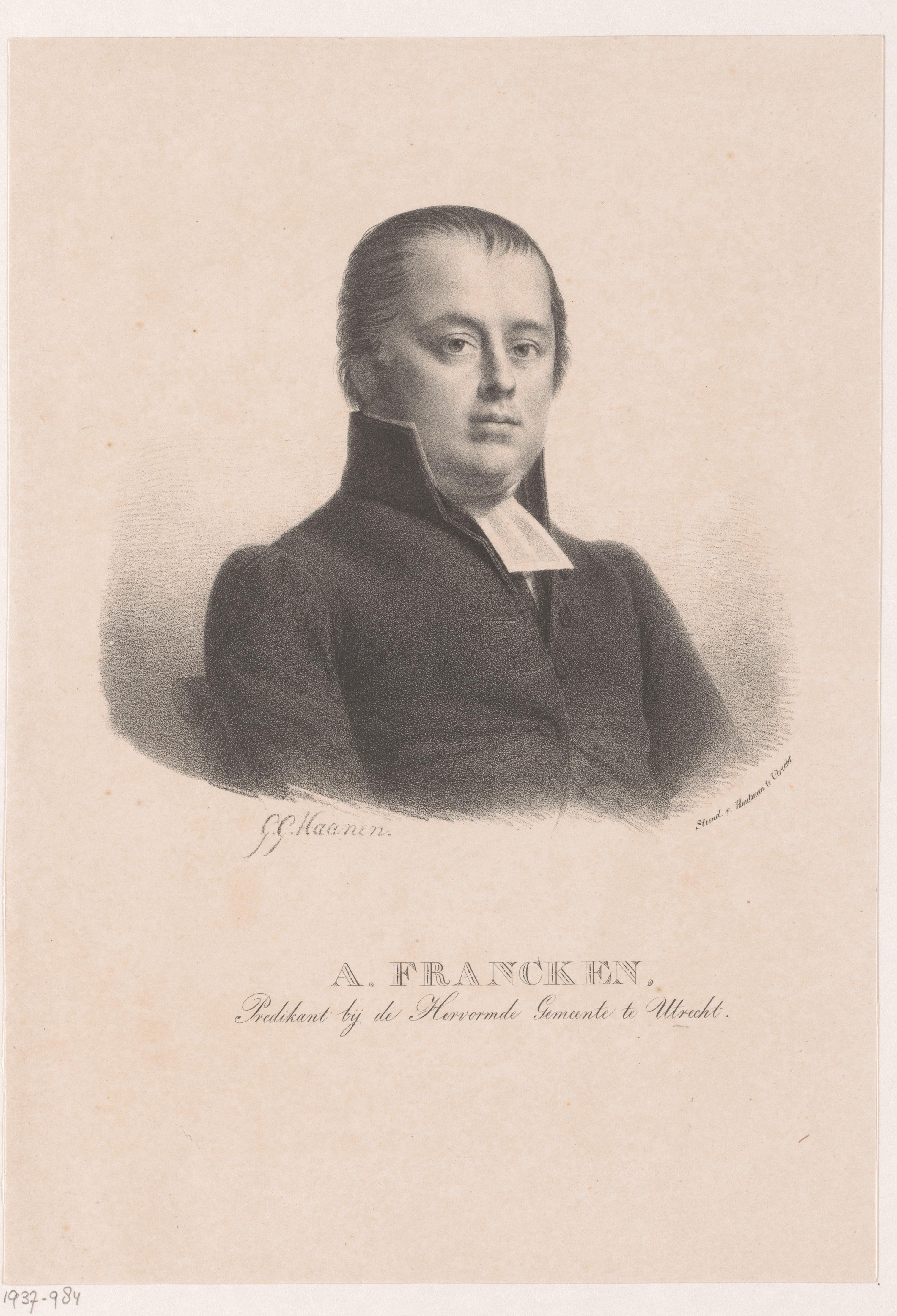 Portret van Ahasueros Francken