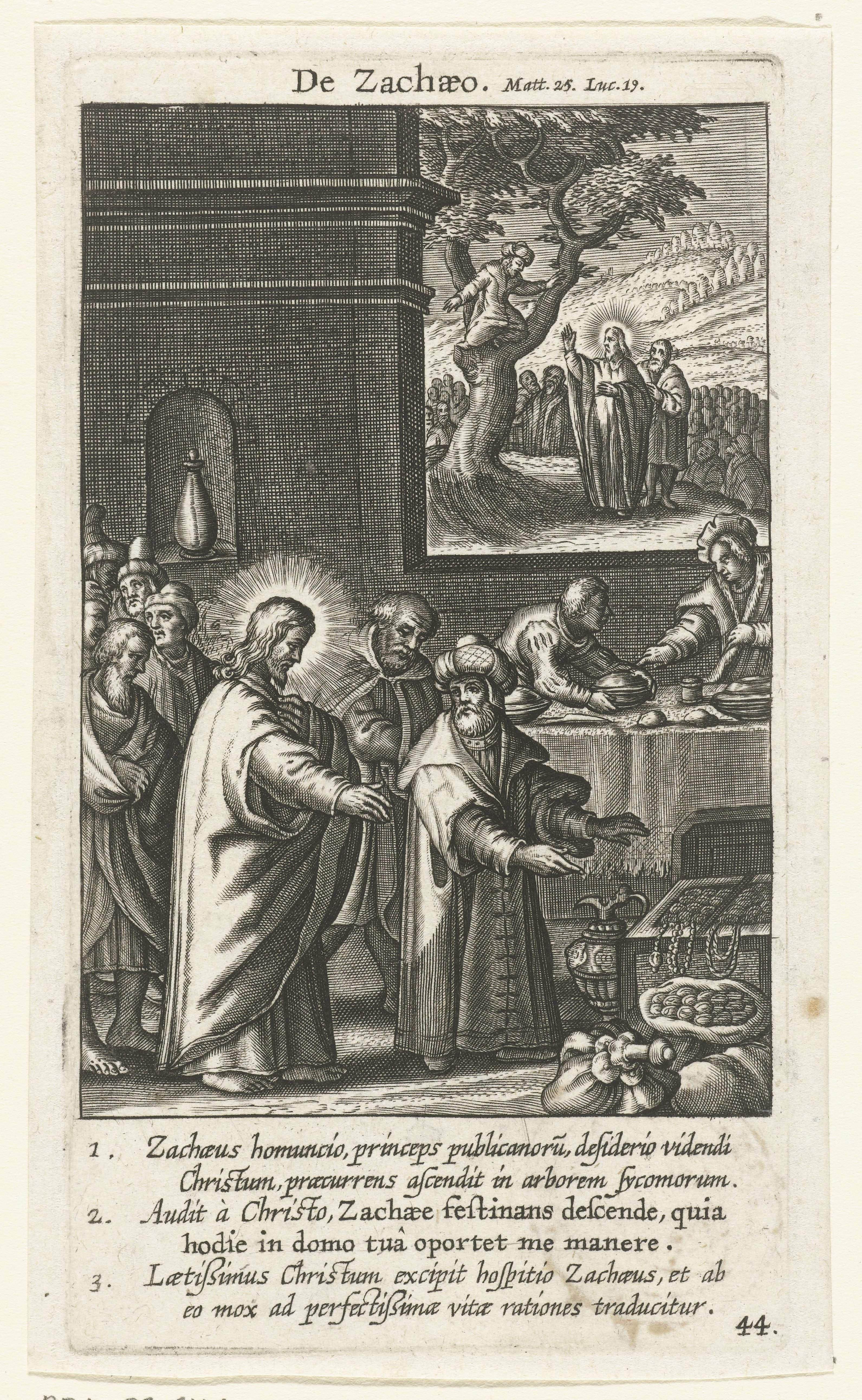 Christus in het huis van de hoofdtollenaar Zacheüs