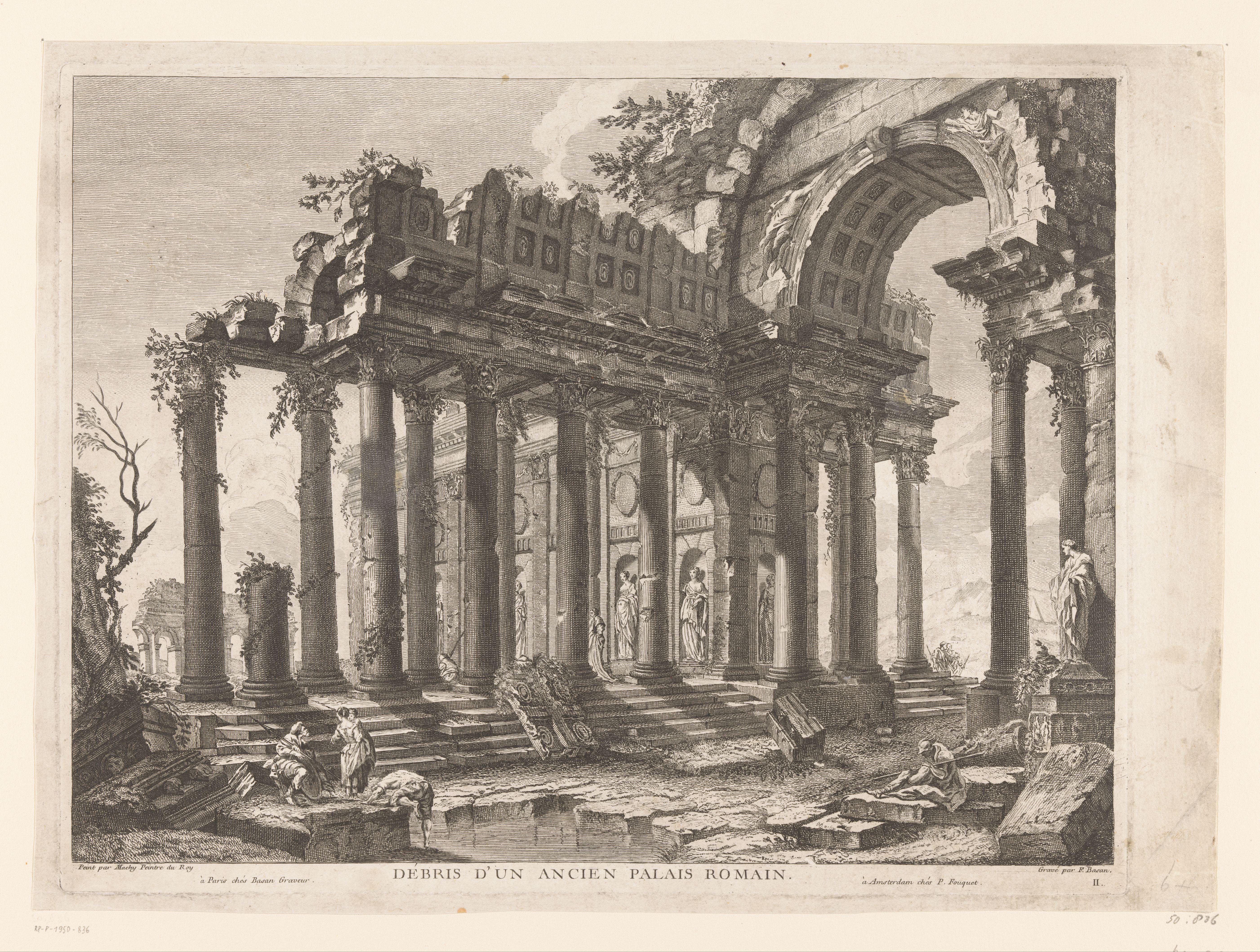 Ruïne van een oud Romeins paleis