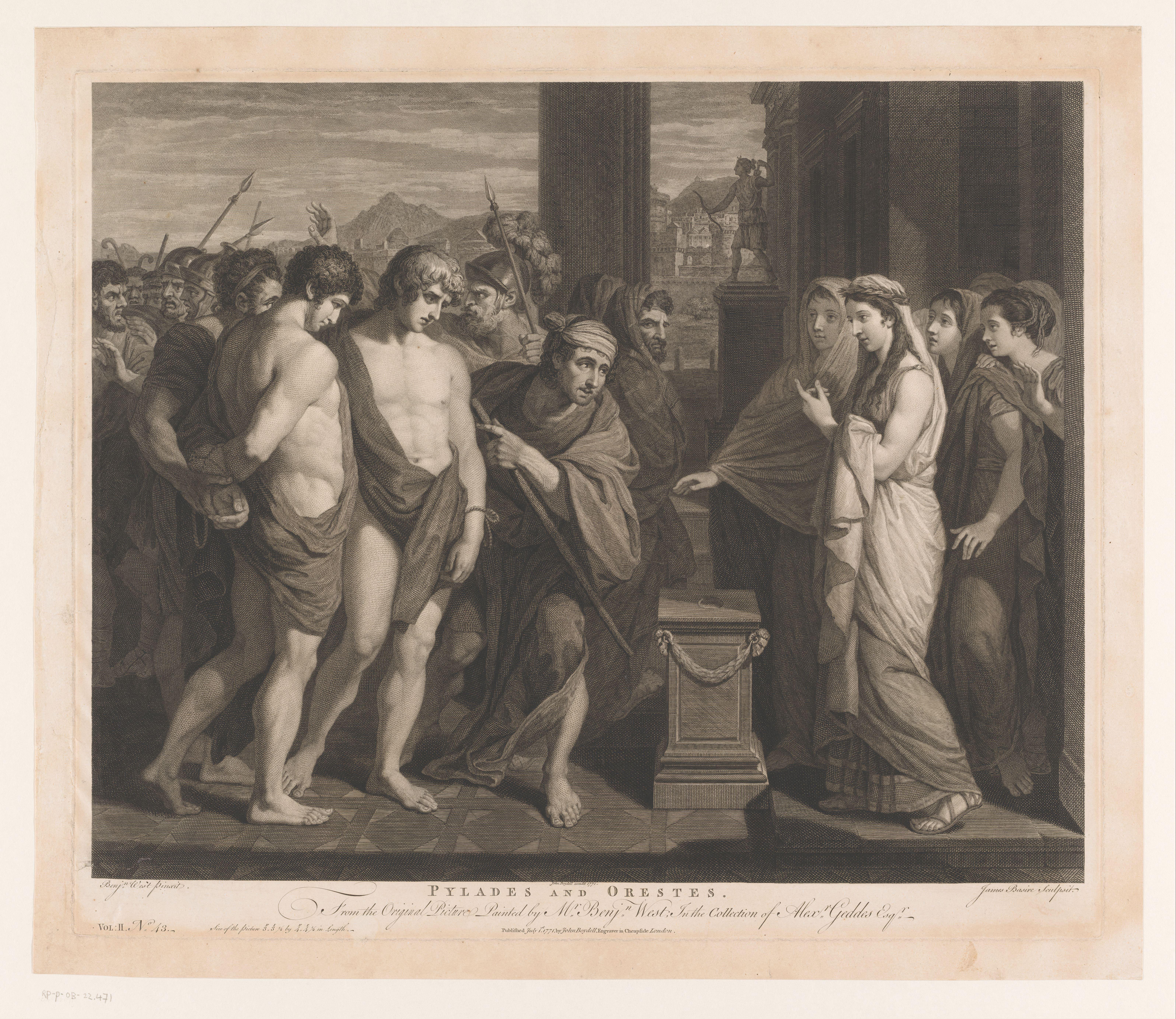Pylades en Orestes in Mycene