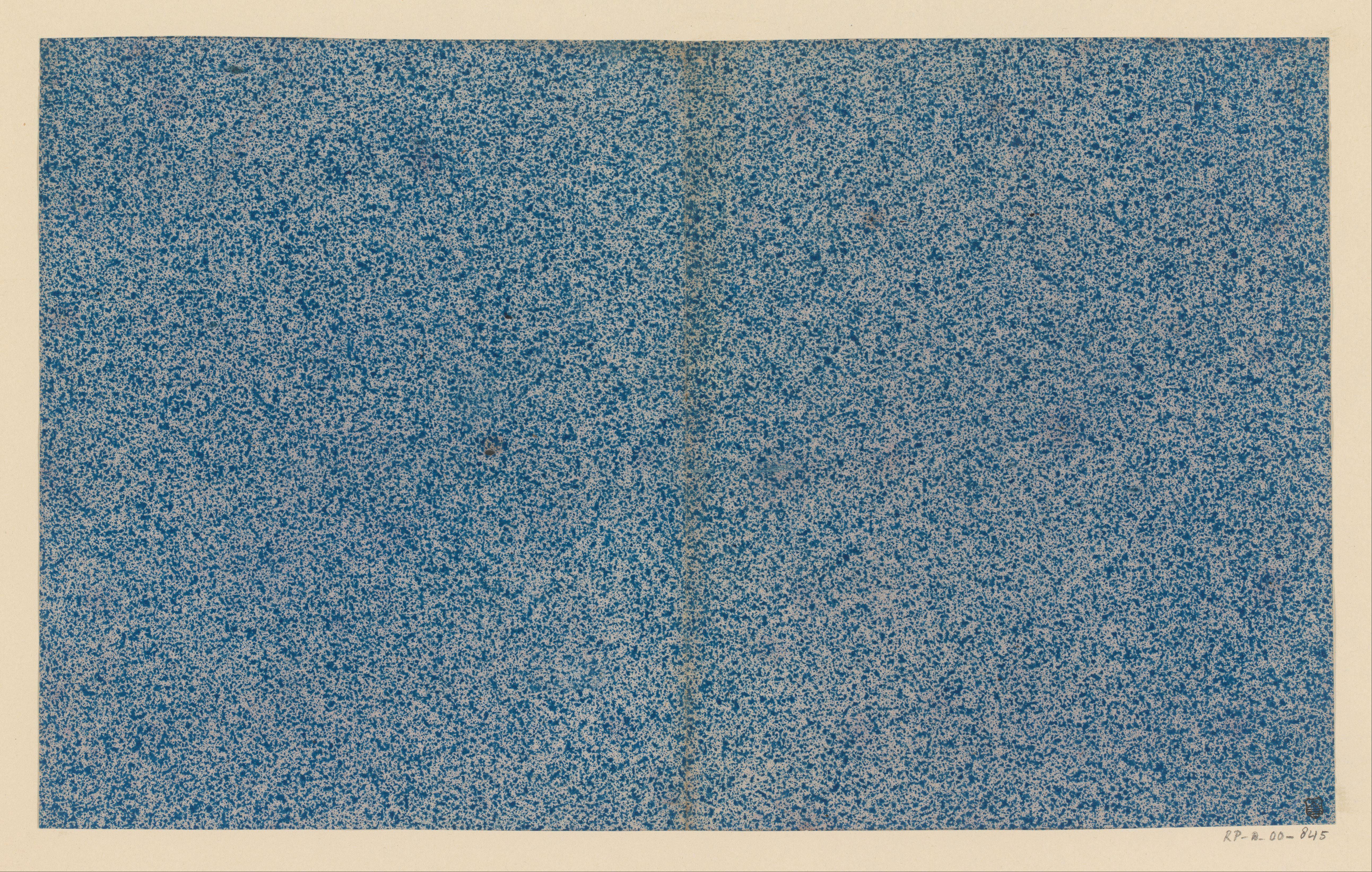 Blauw gespikkeld papier