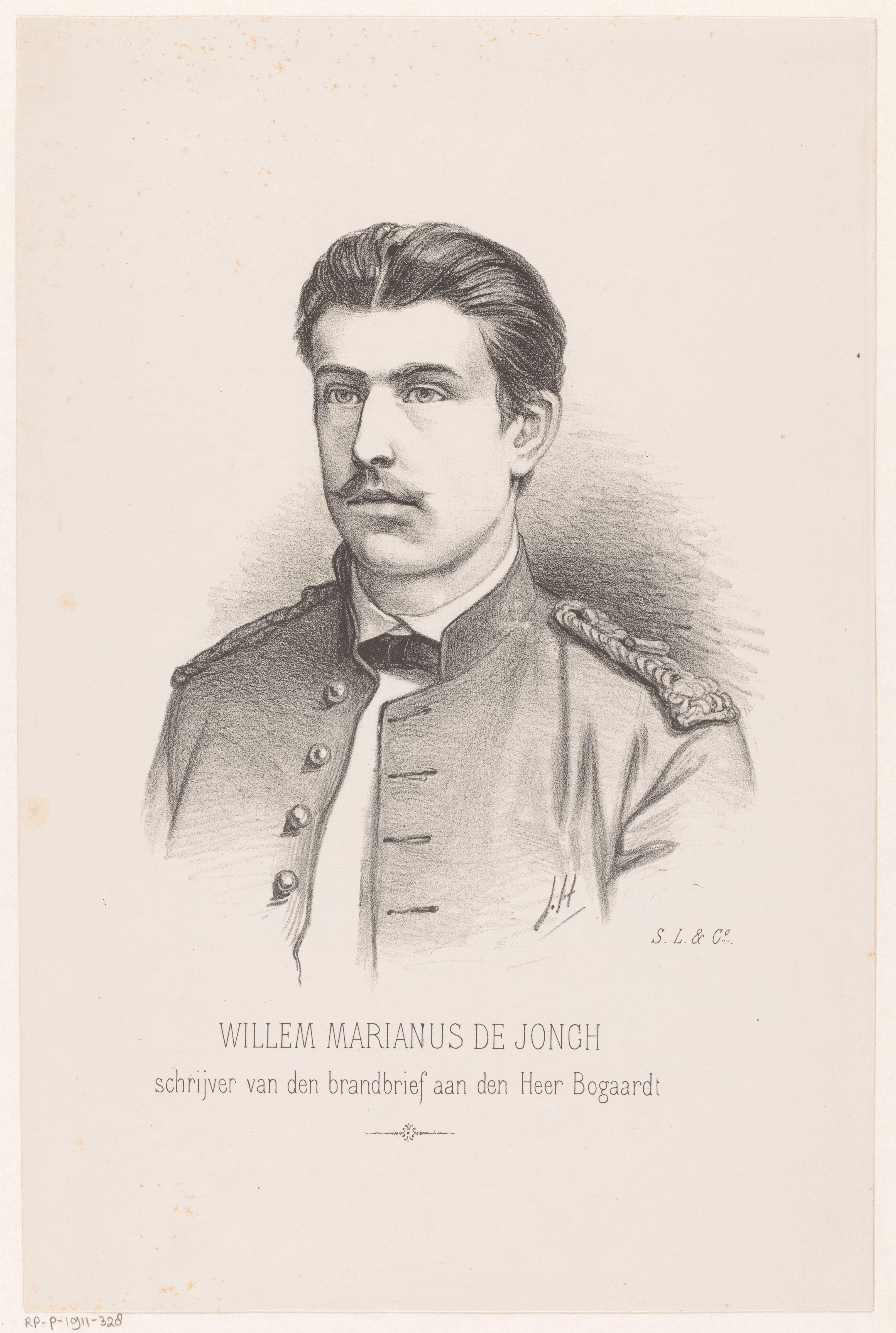 Portret van Willem Marianus de Jongh