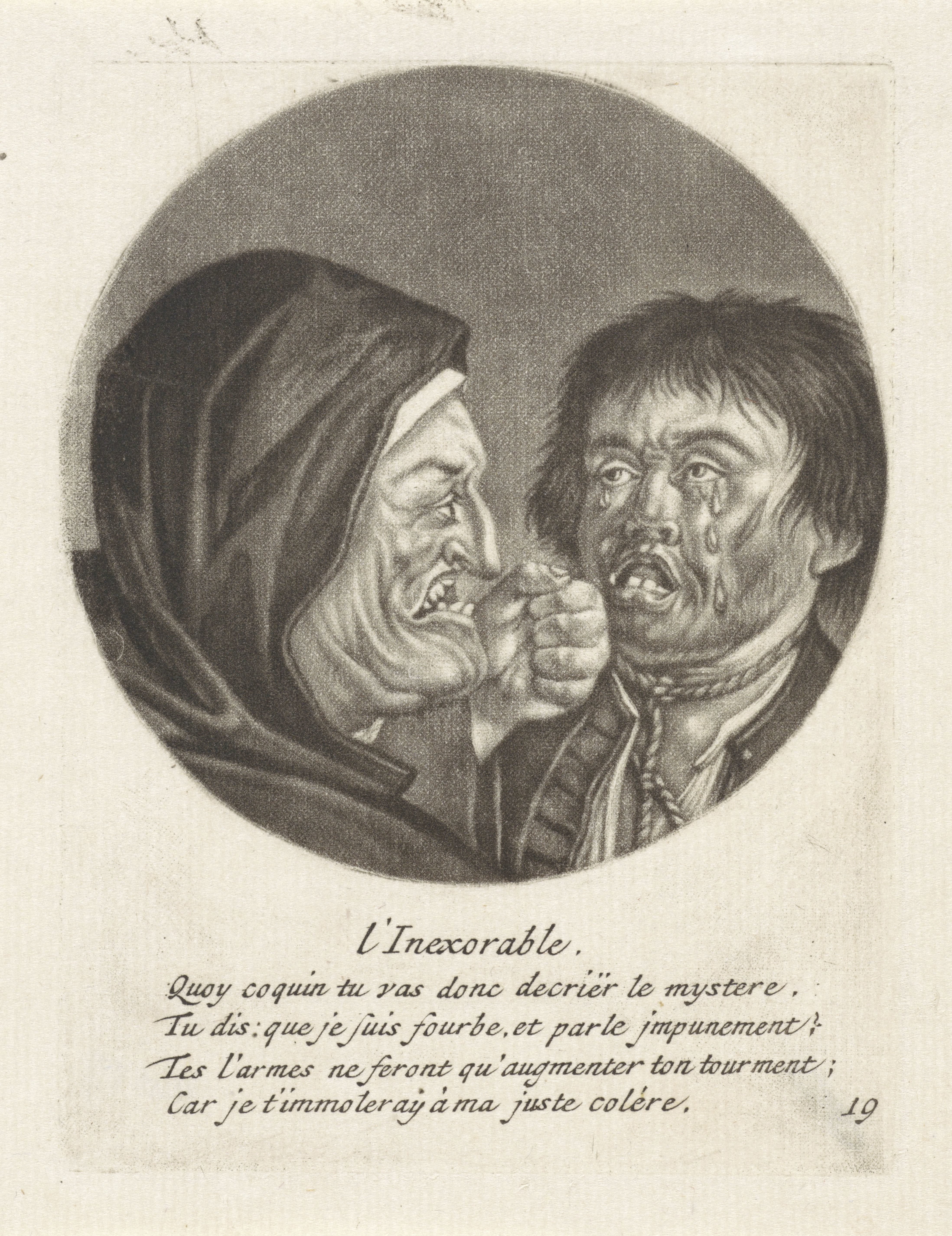 Monnik en een huilende man