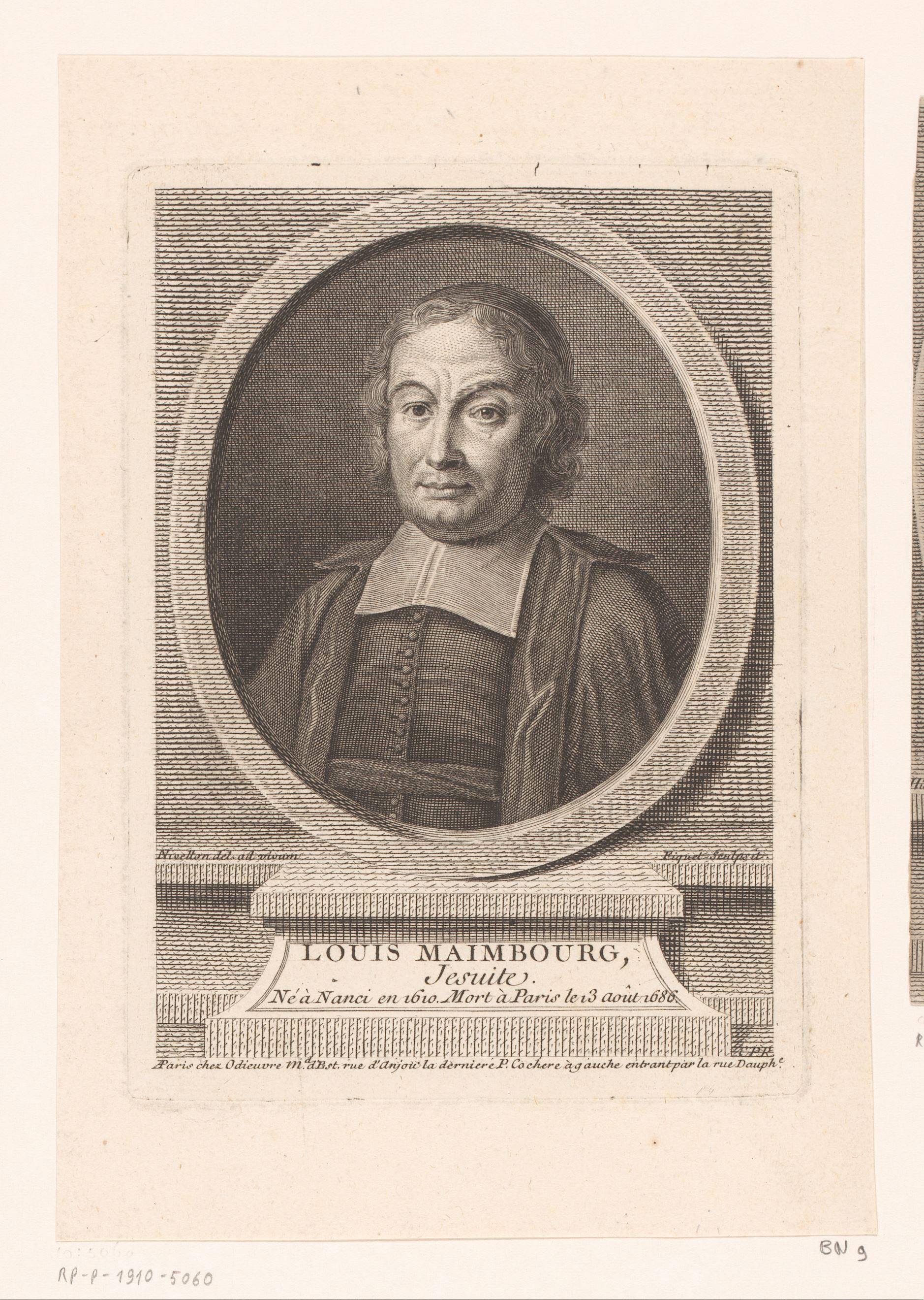 Portret van Louis Maimbourg