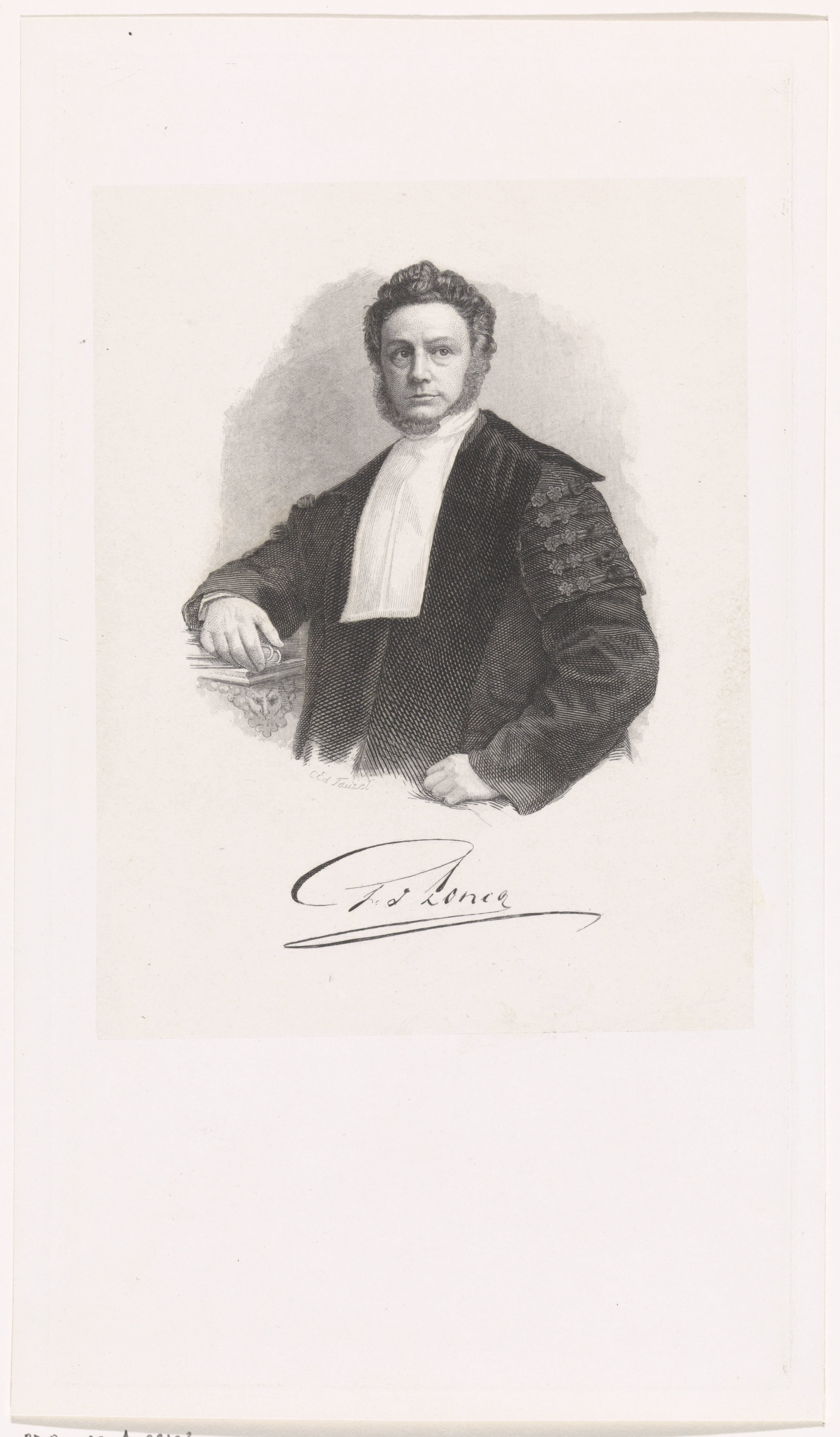 Portret van de medicus Gozewijn Jan Loncq