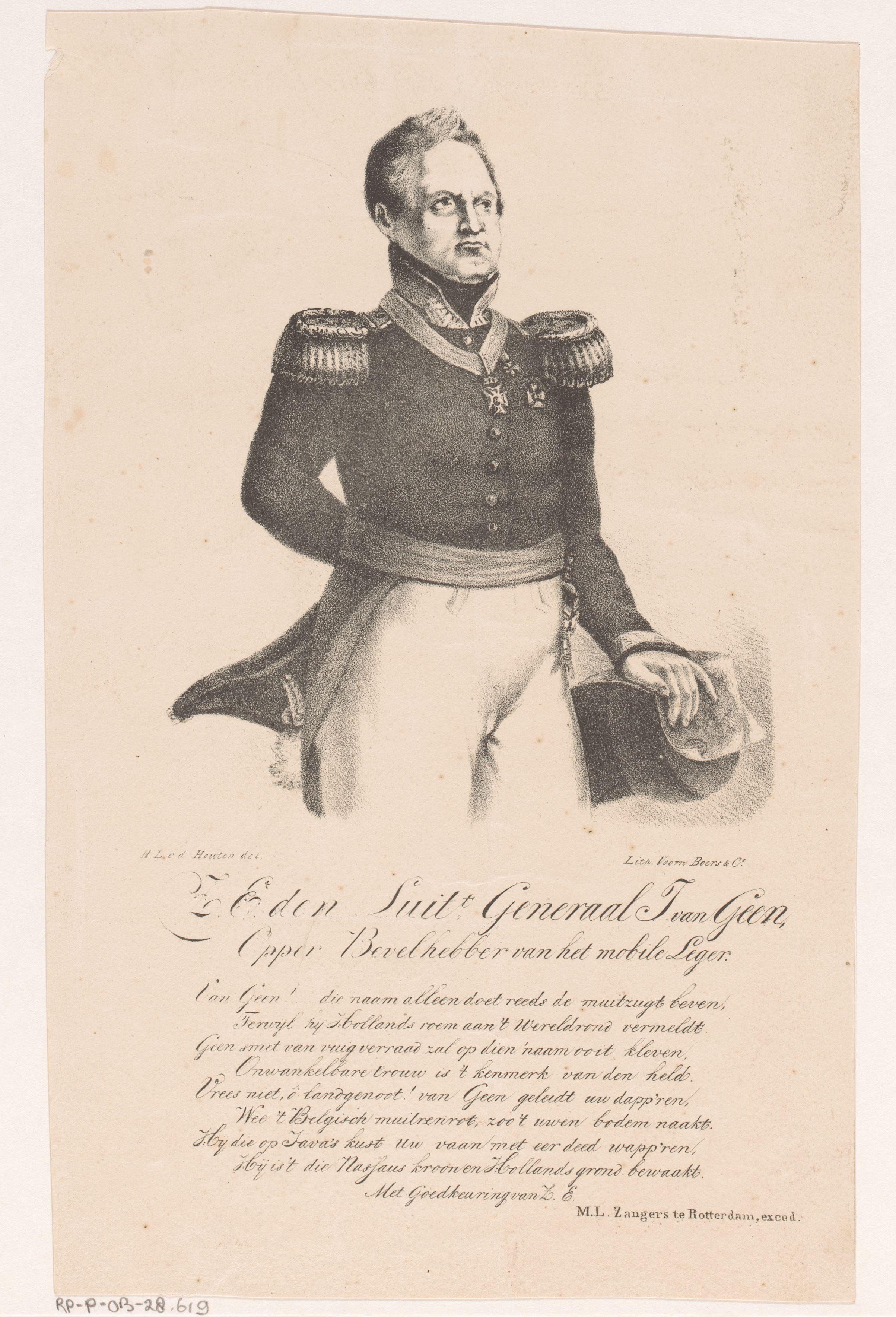 Portret van generaal Josephus Jacobus van Geen