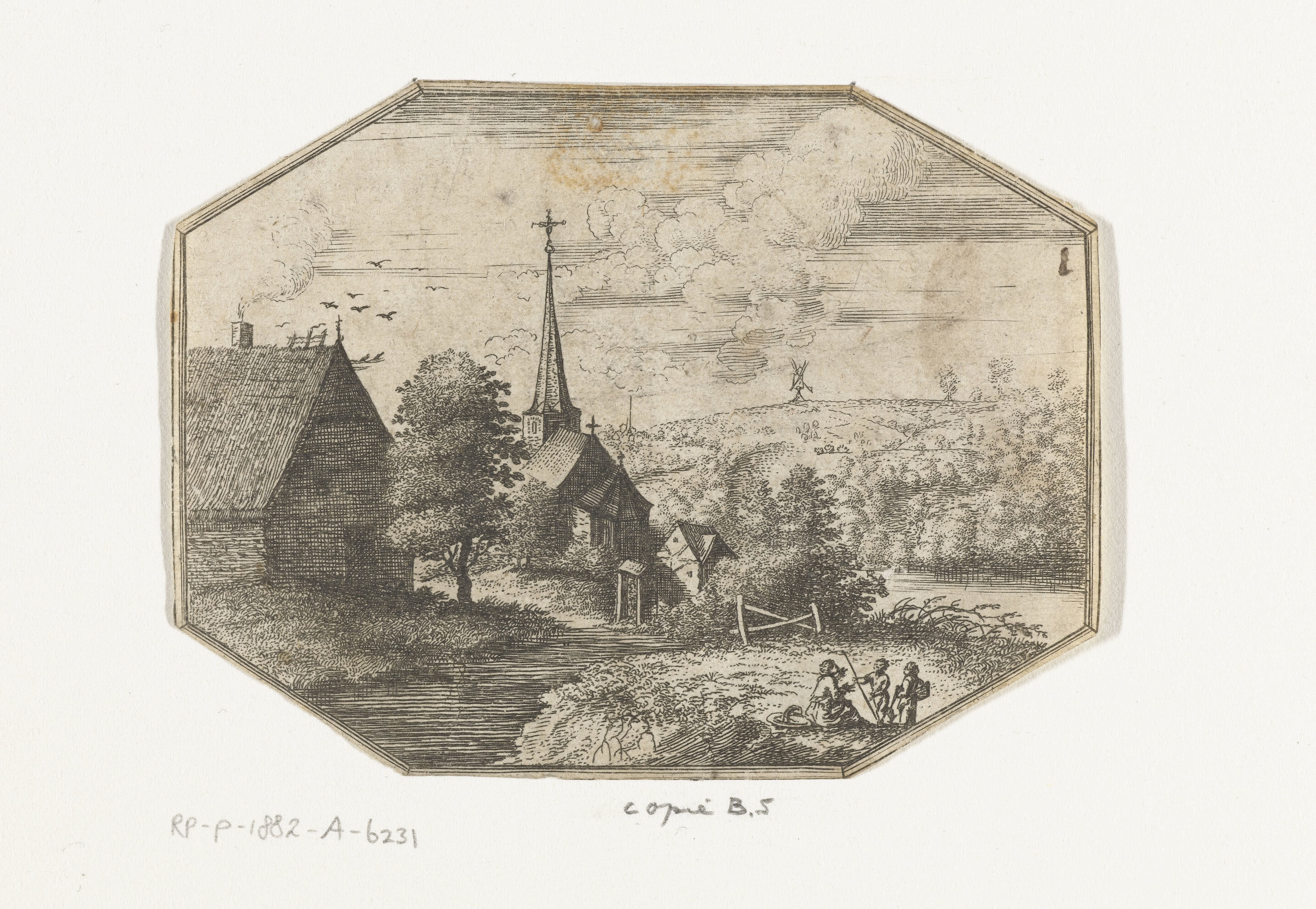 Dorp gelegen aan een rivier