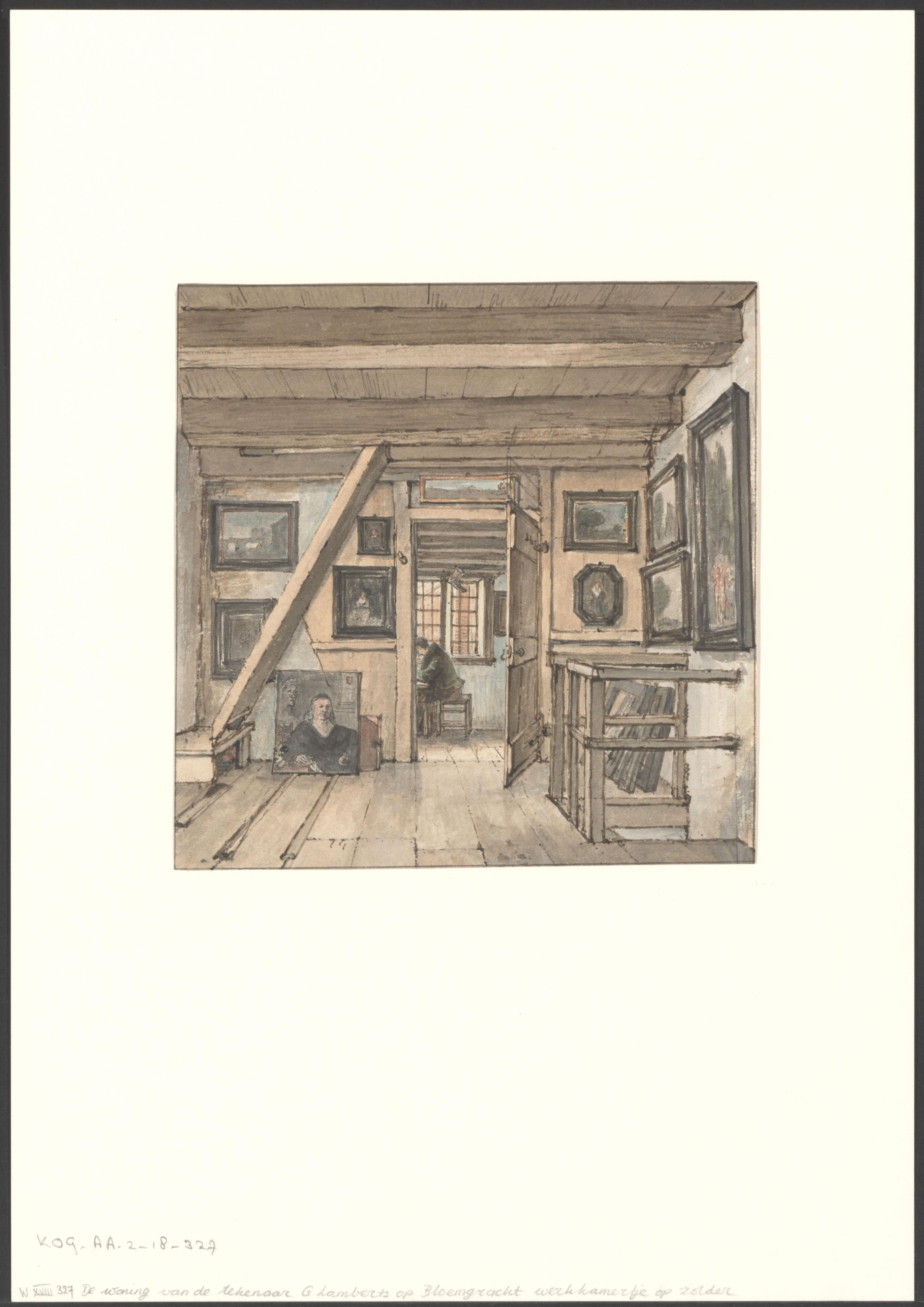 Werkkamer van de kunstenaar