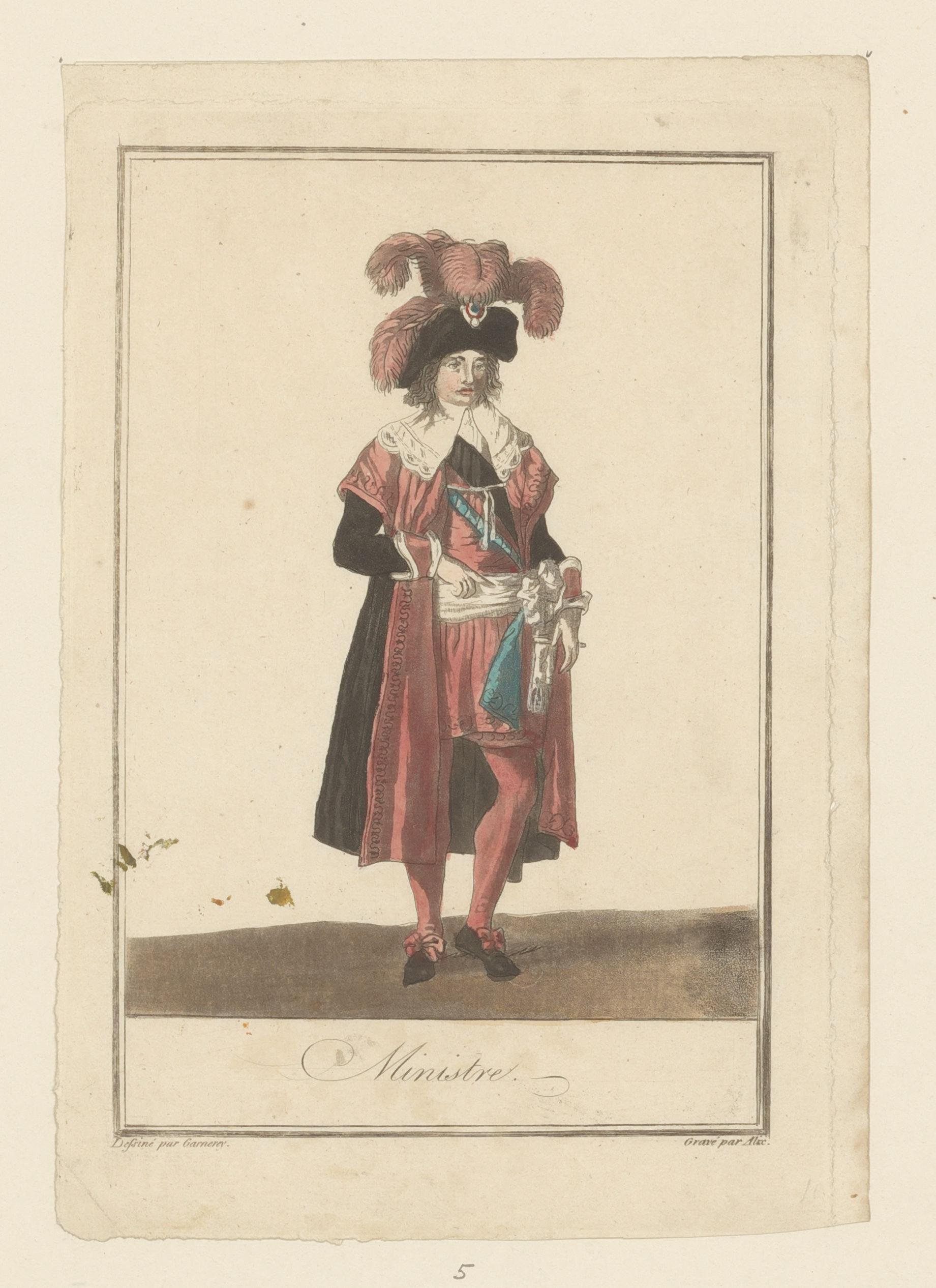 Kostuum van een minister van het Directoire