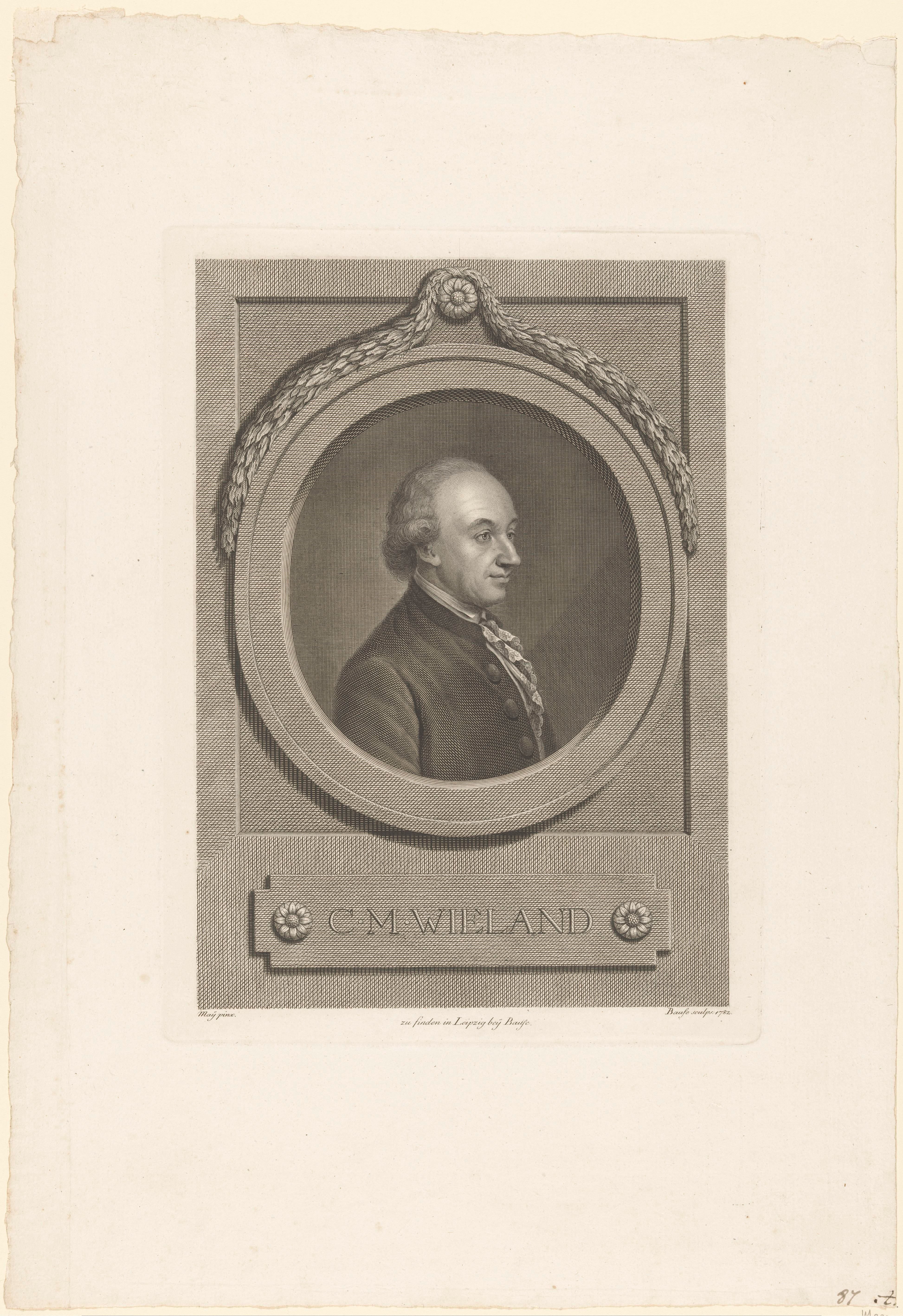 Portret van Christoph Martin Wieland