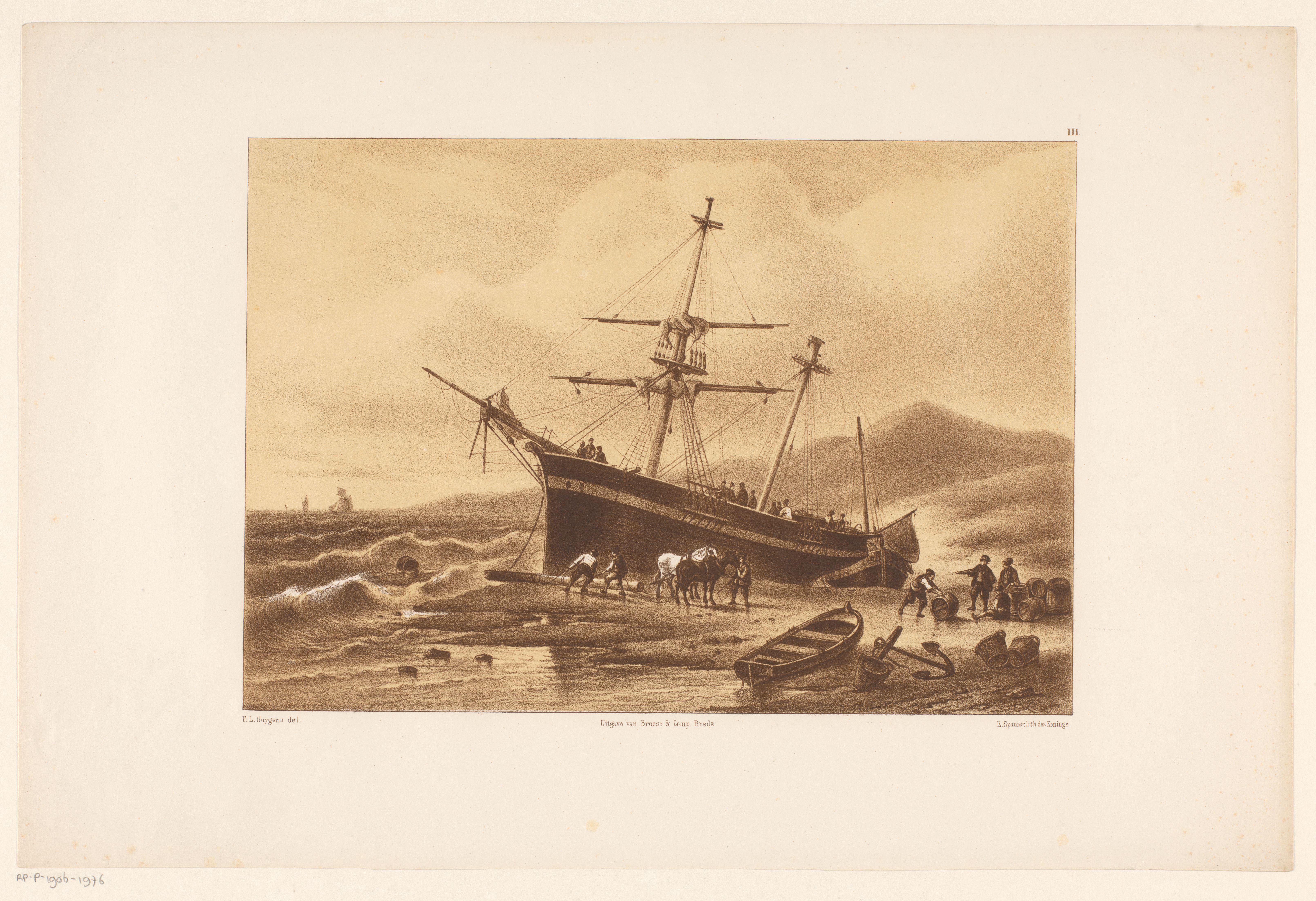 Gestrand schip