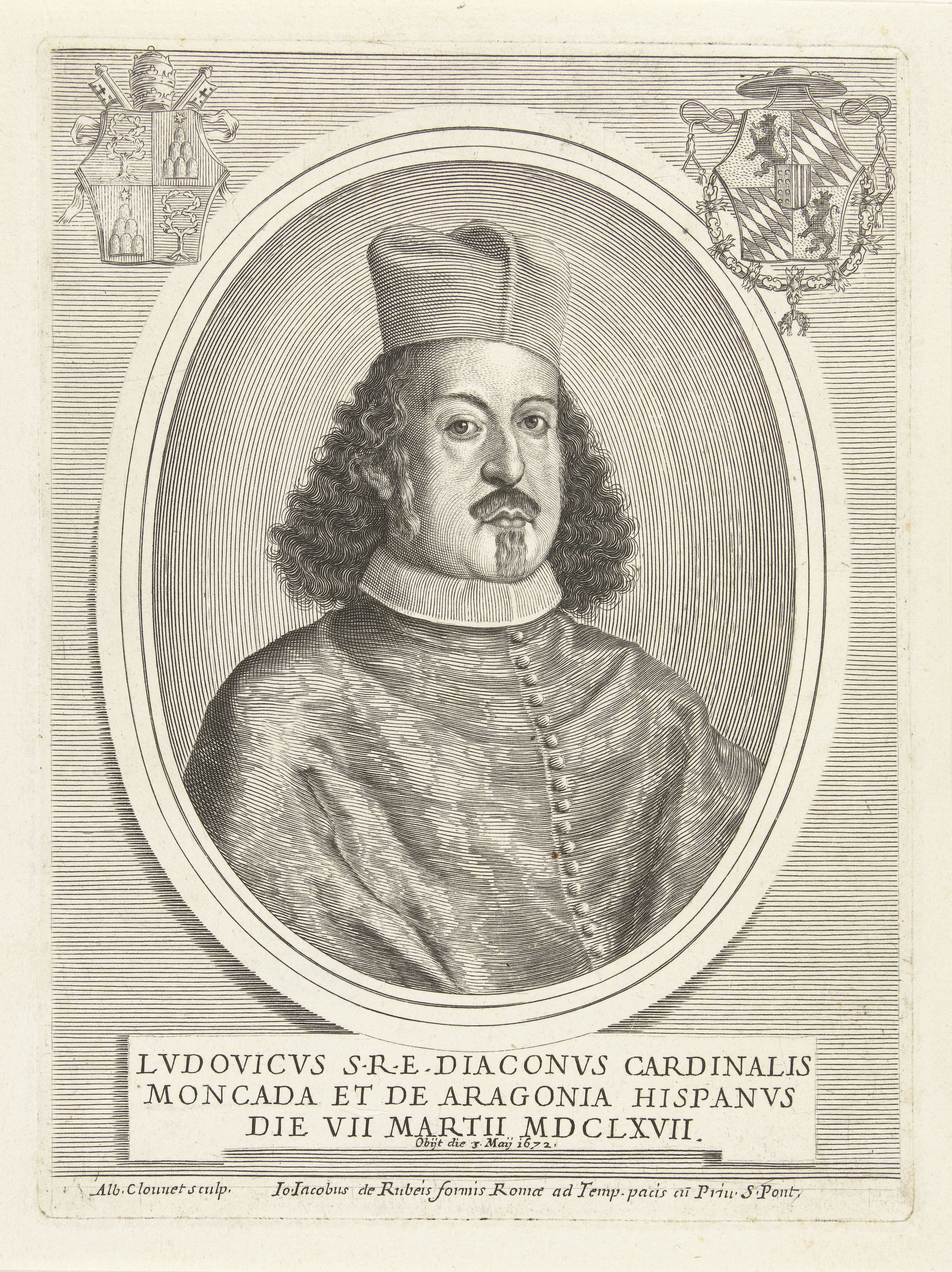 Portret van kardinaal Luis Guillermo de Moncada de Aragón
