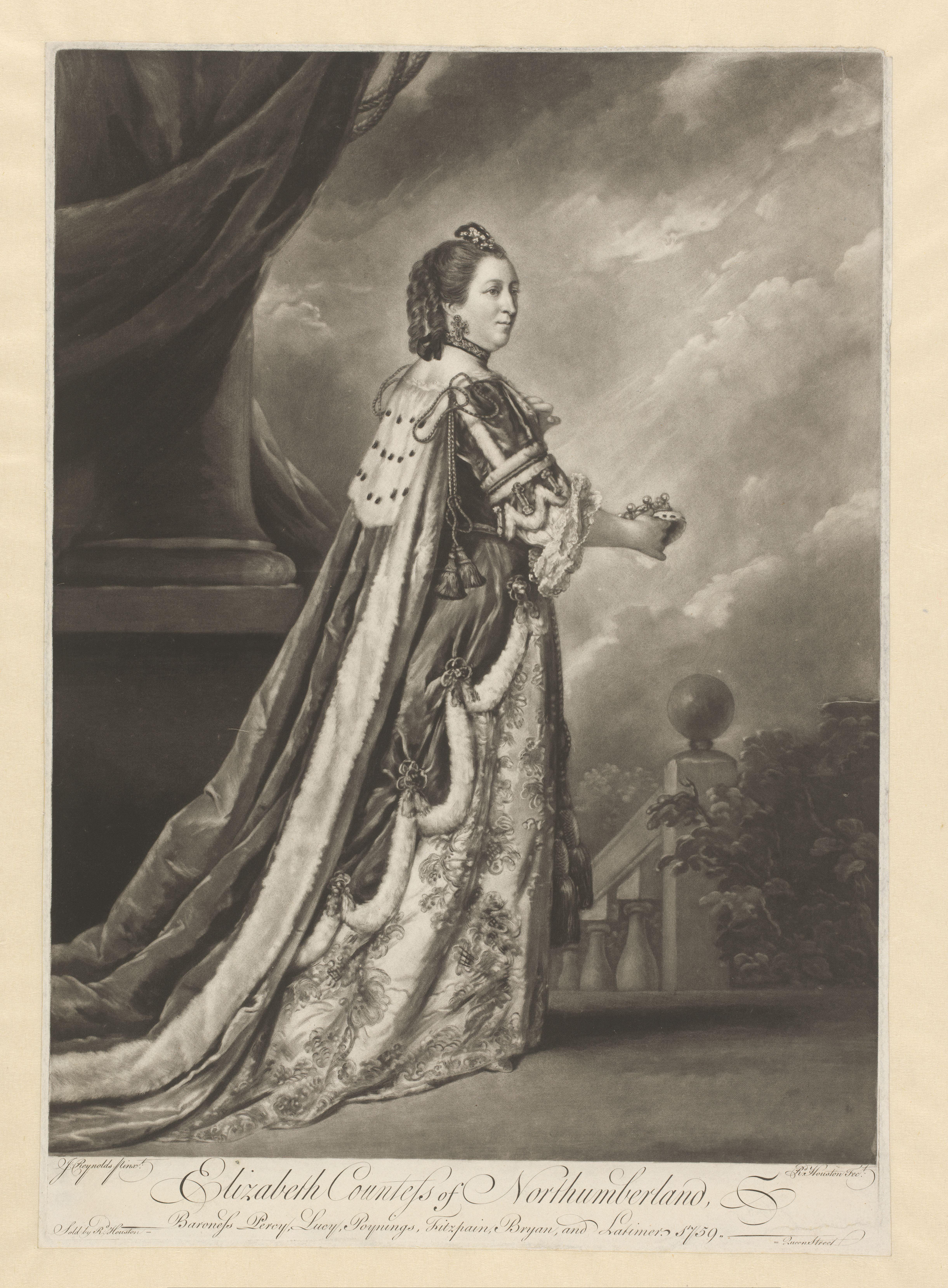 Portret van Elizabeth Percy, hertogin van Northumberland