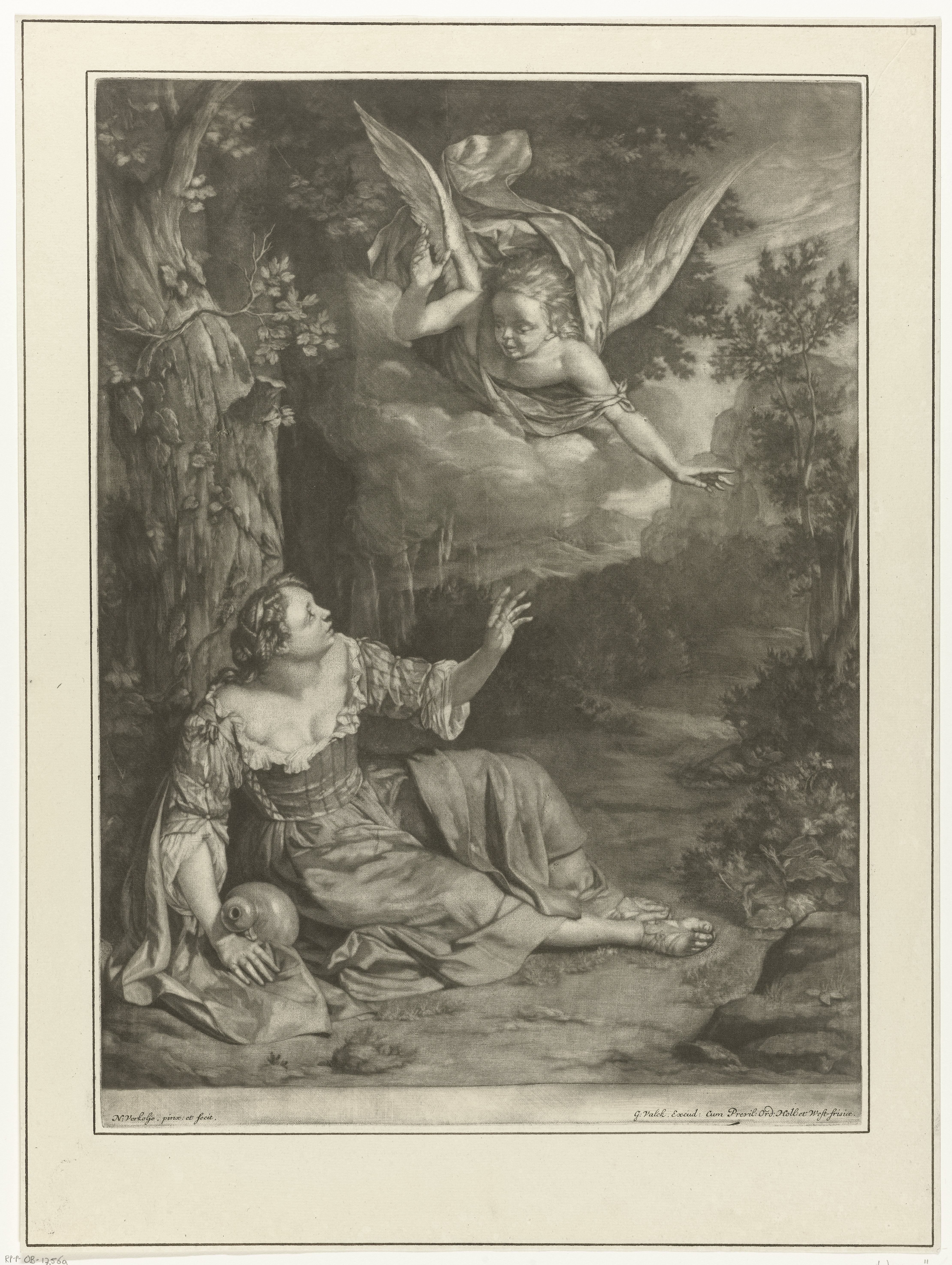 Hagar en Ismaël in de wildernis