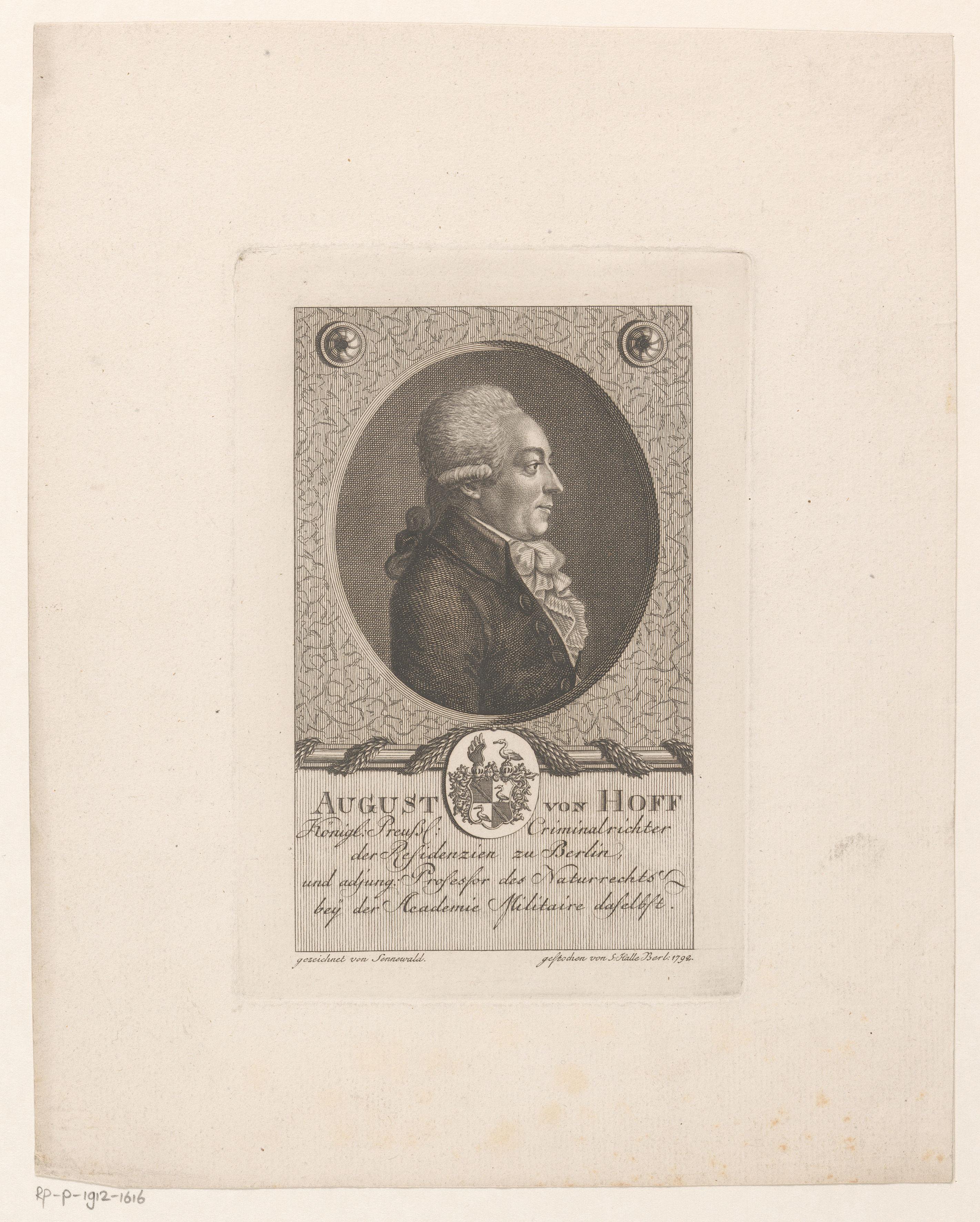Portret van August von Hoff