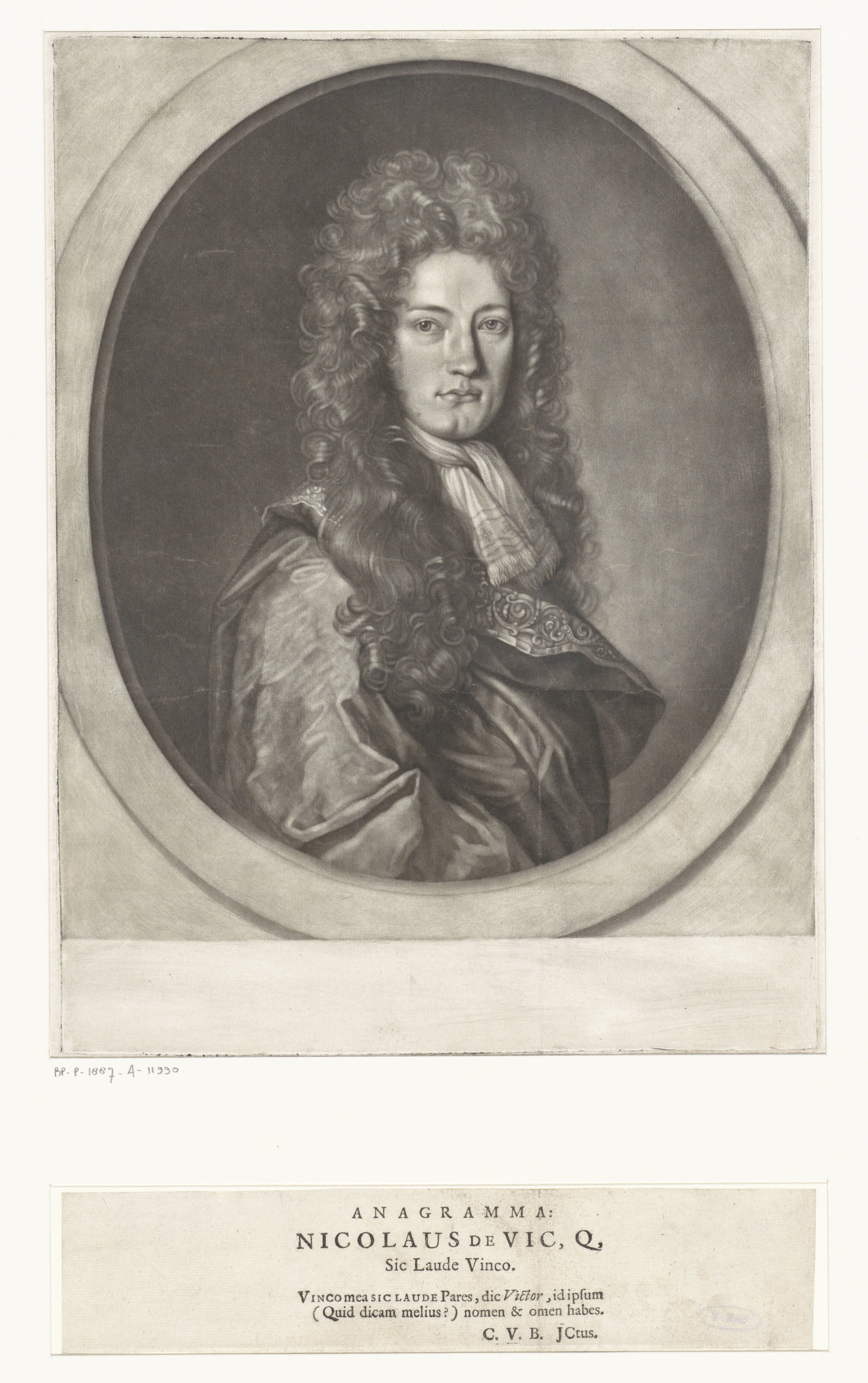 Portret van een man, mogelijk Nicolaas de Vicq