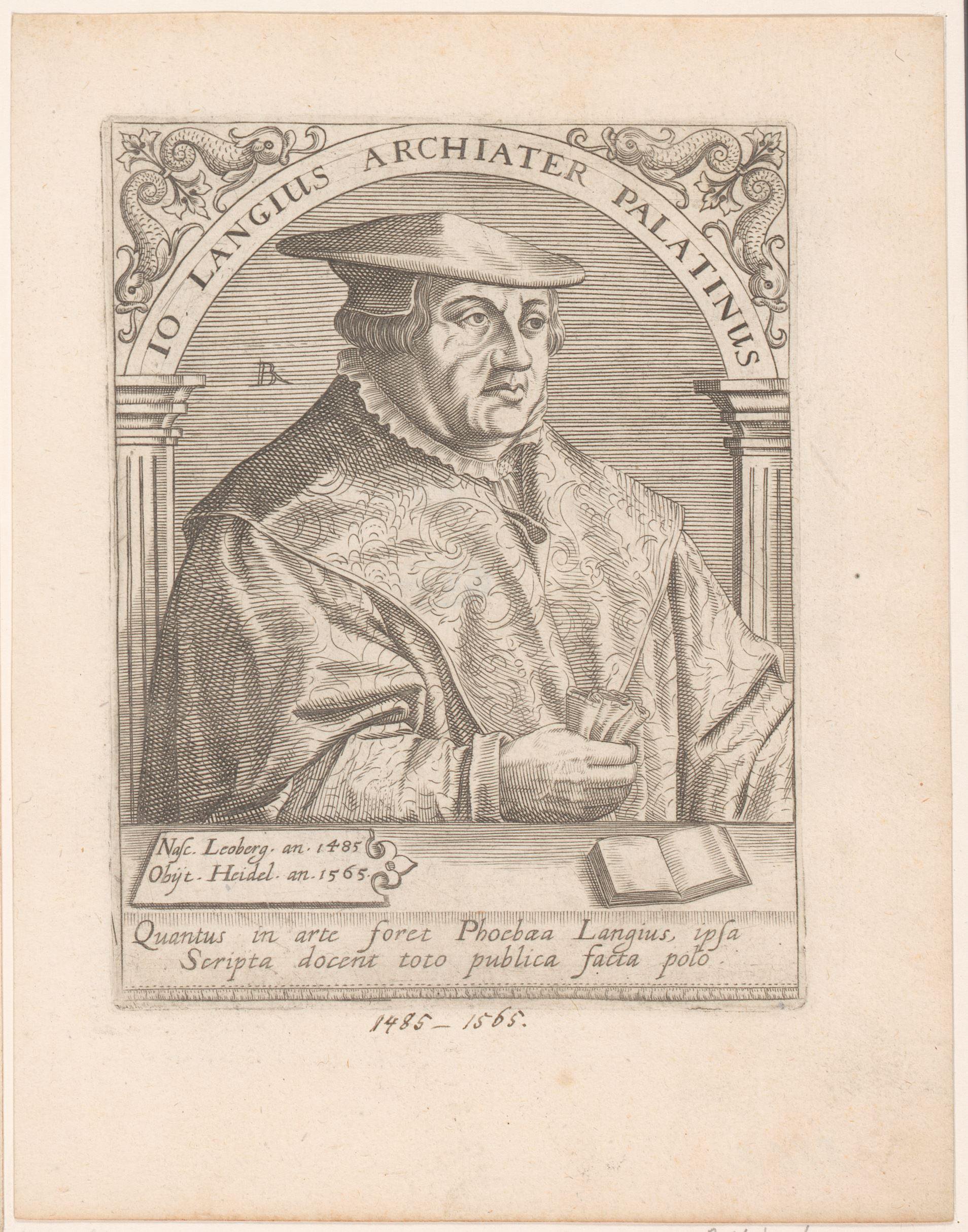 Portret van Johannes Lange