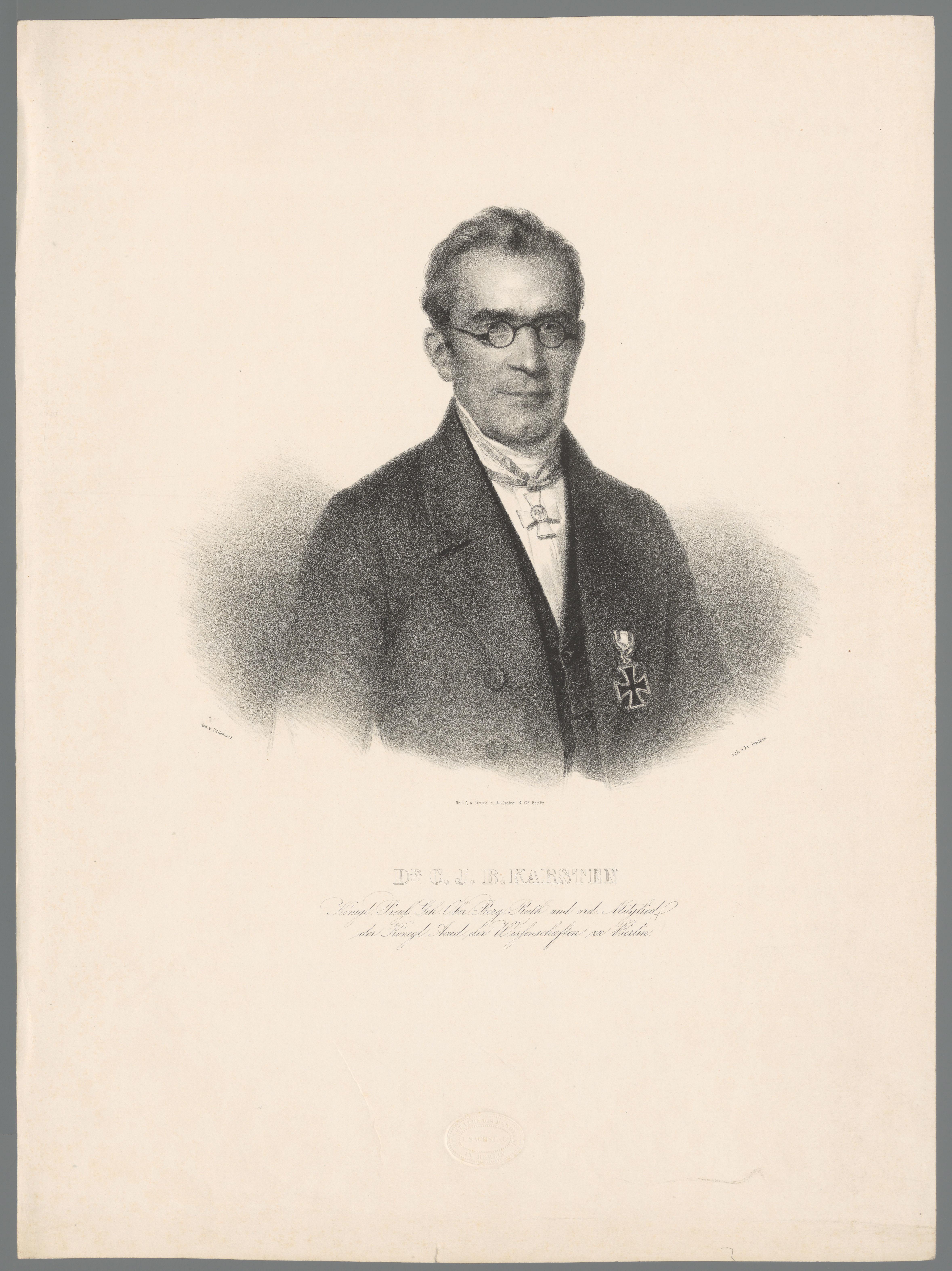 Portret van Carl Karsten