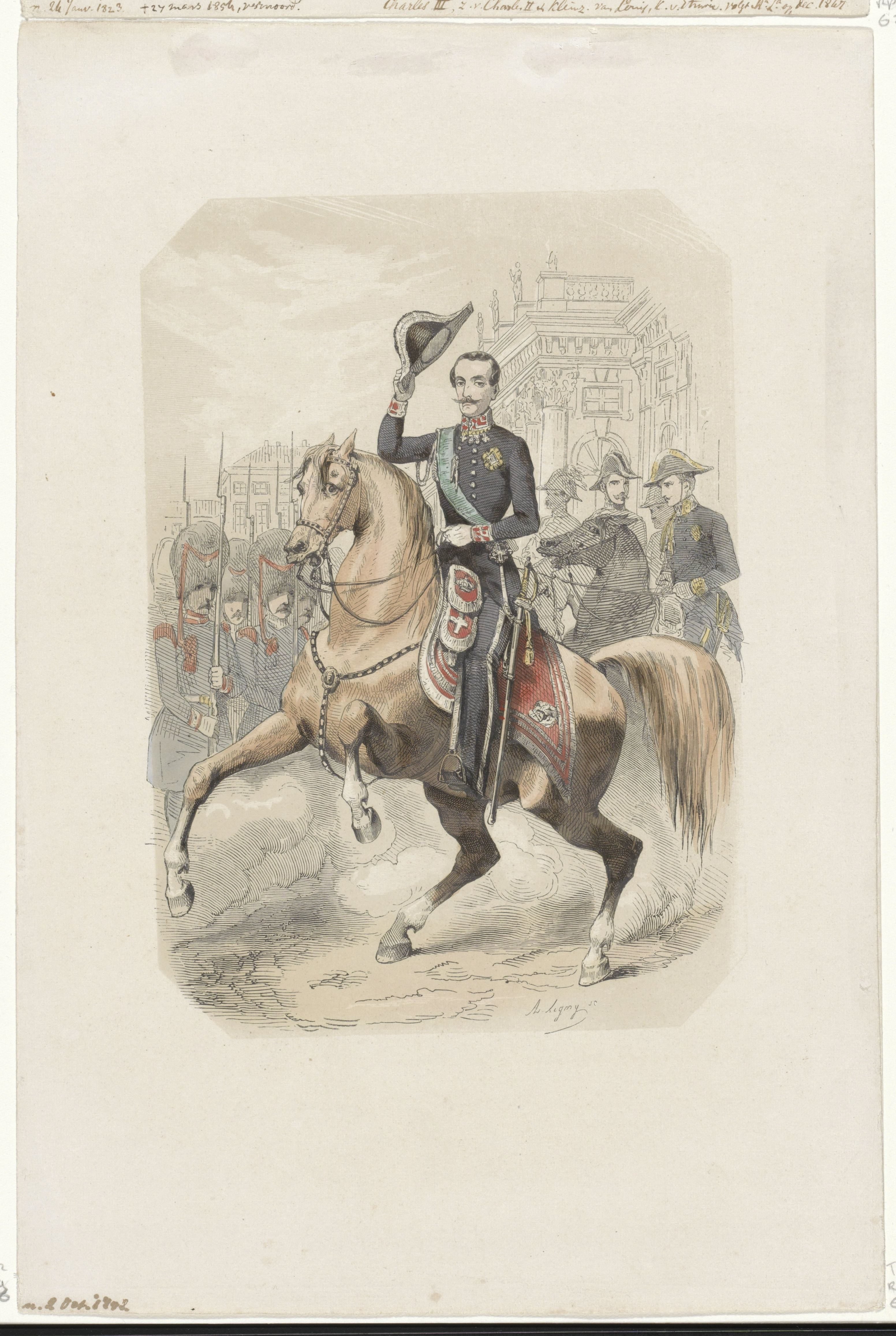 Portret van Karel Albert, koning van Sardinië