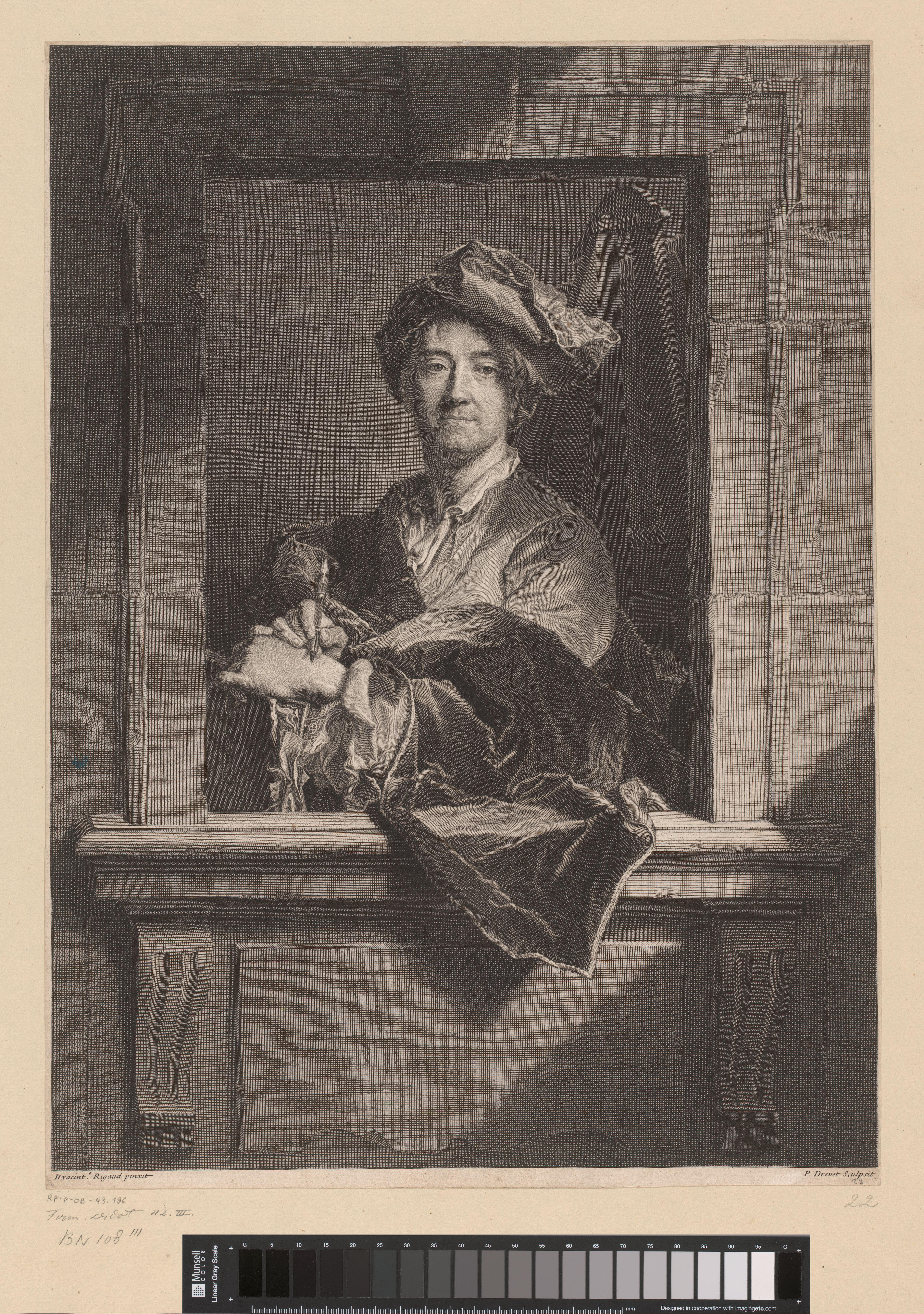 Portret van Hyacinthe Rigaud